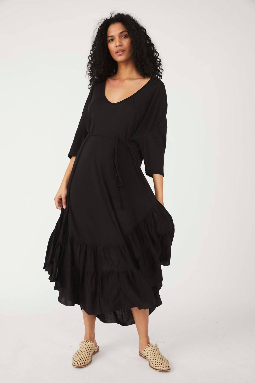 Vestido largo color negro