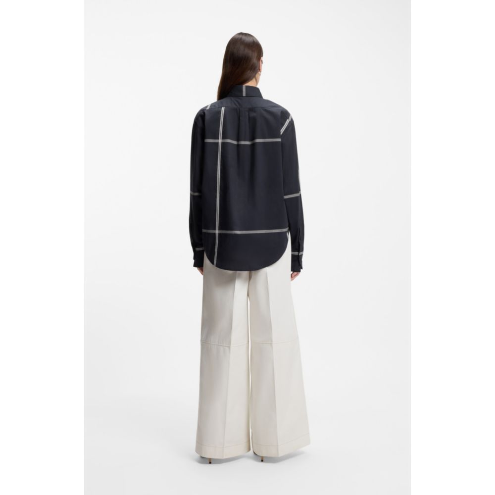 Blusa de algodón de corte amplio