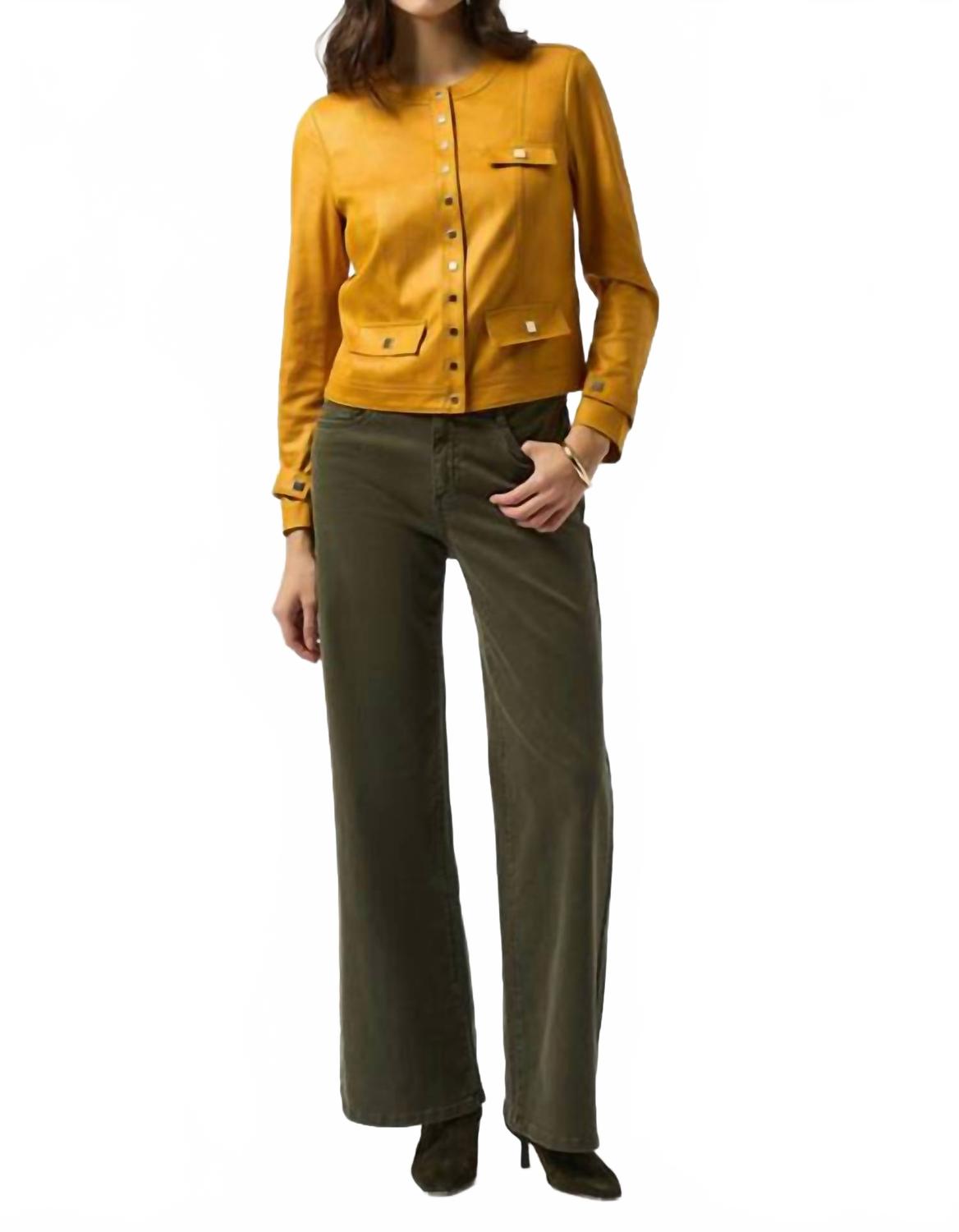 Chaqueta de gamuza sintética