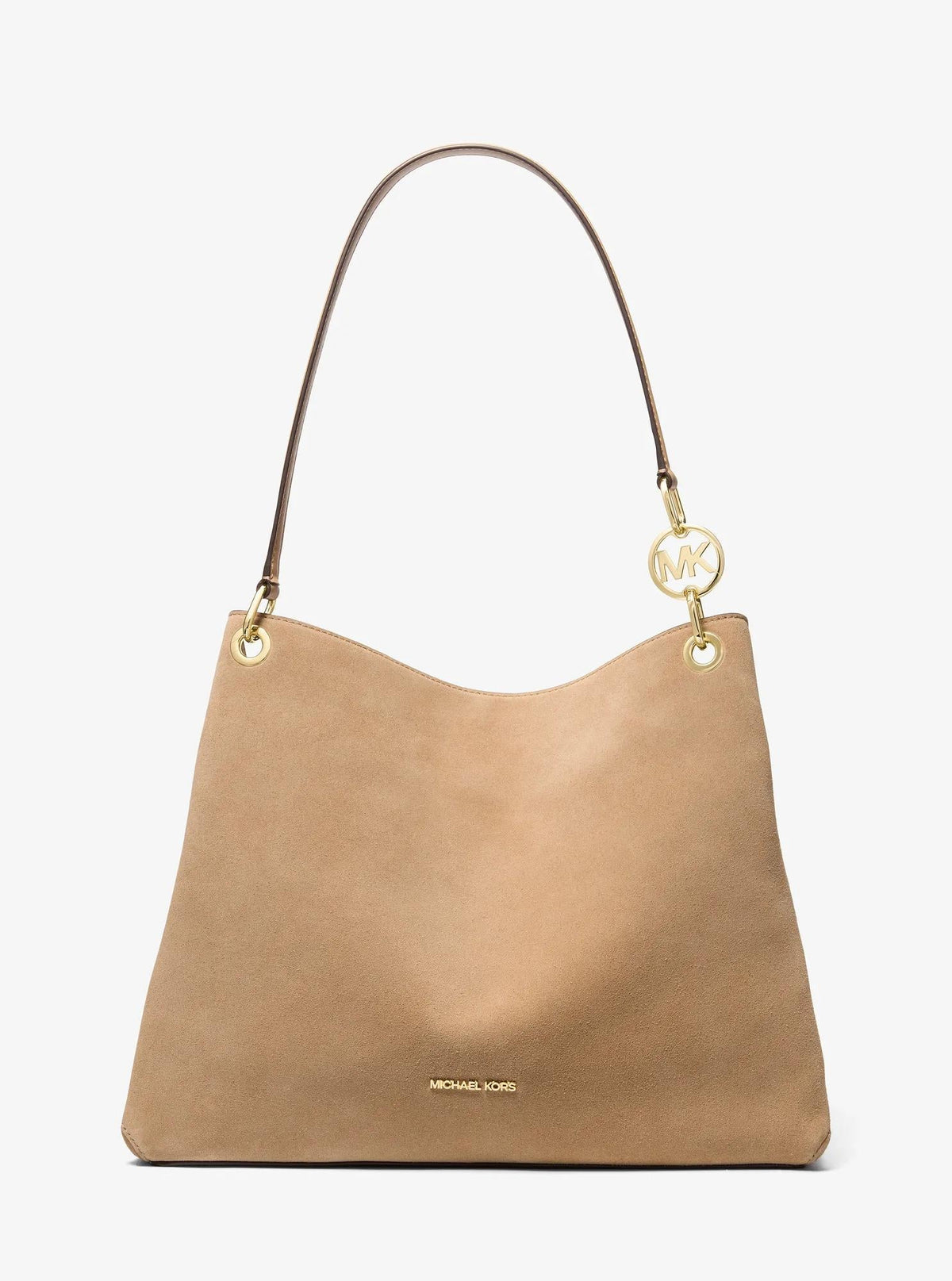 Bolso de hombro de gamuza