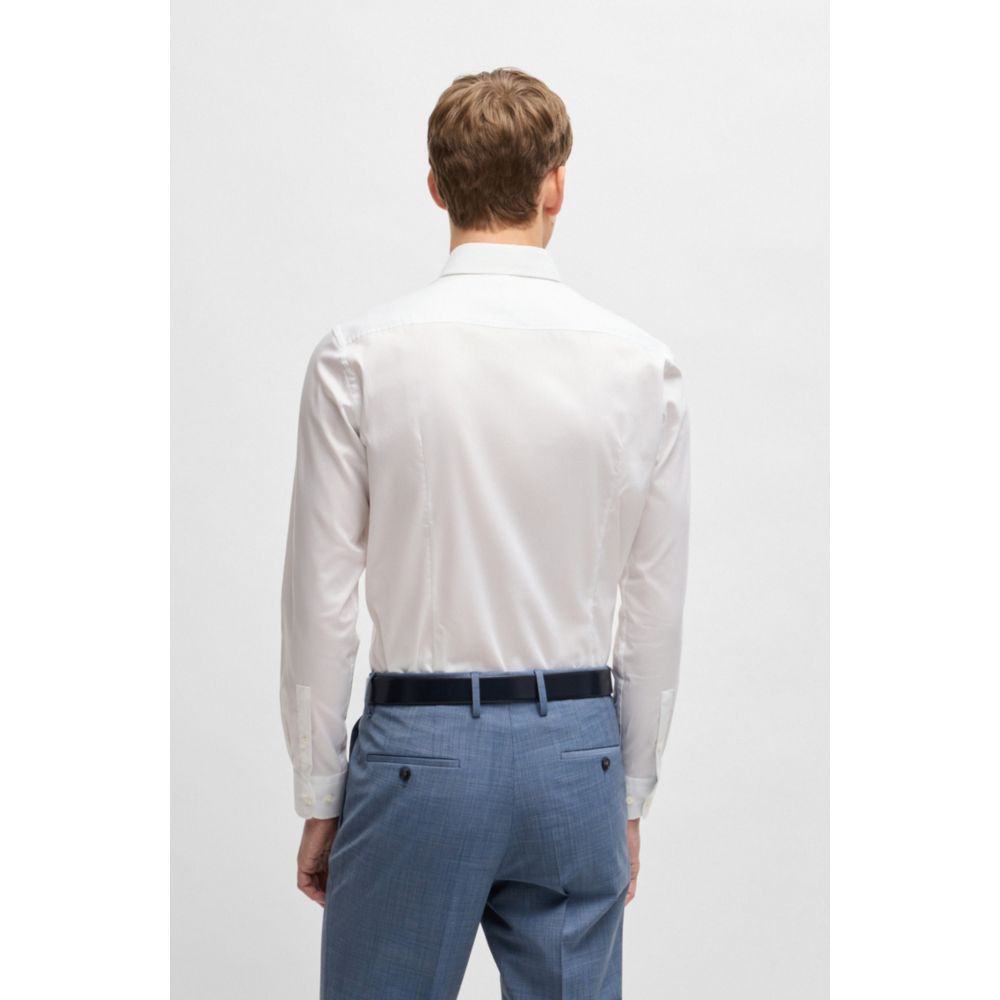 Camisa de algodón de corte ajustado