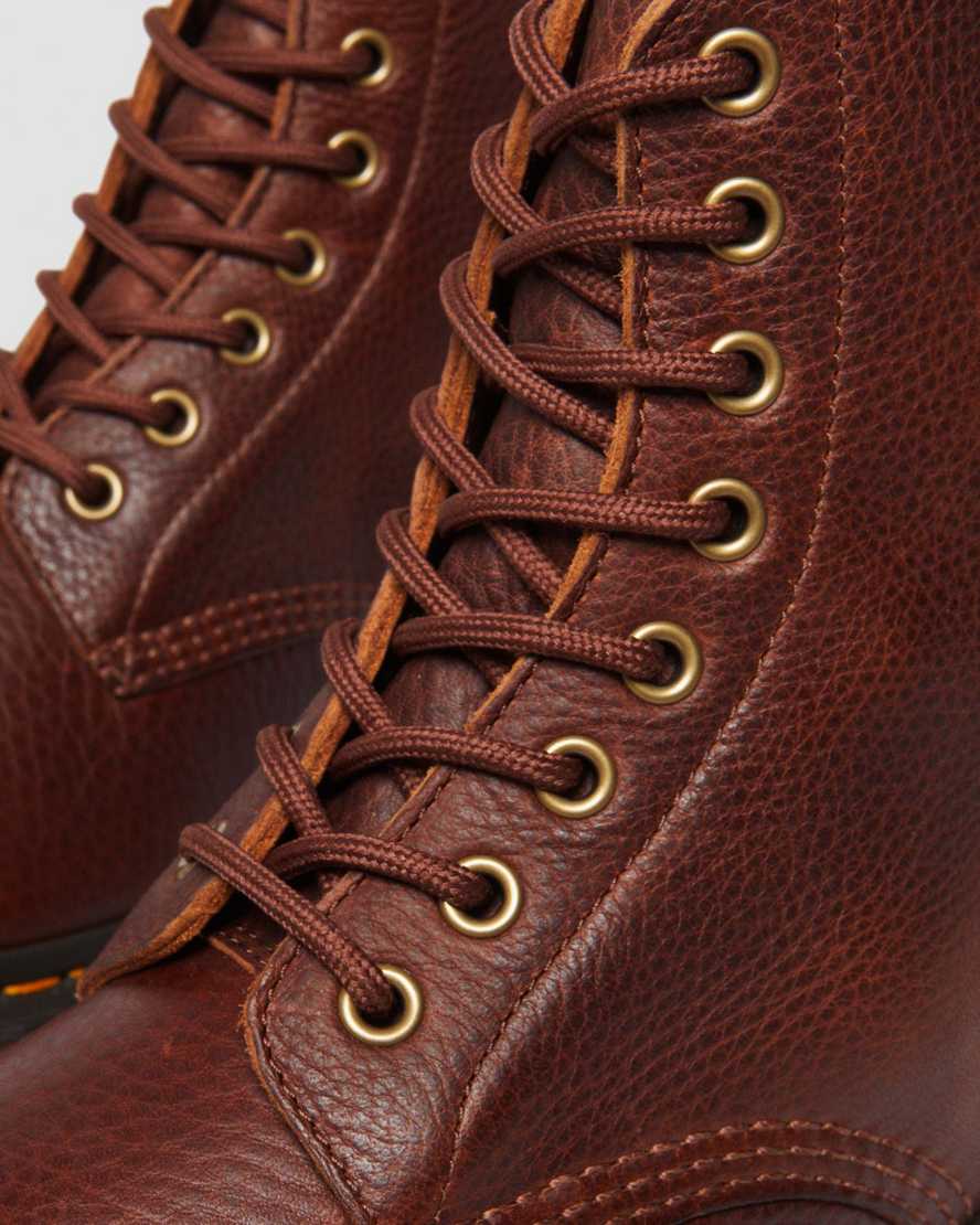 Botas de cuero con cordones