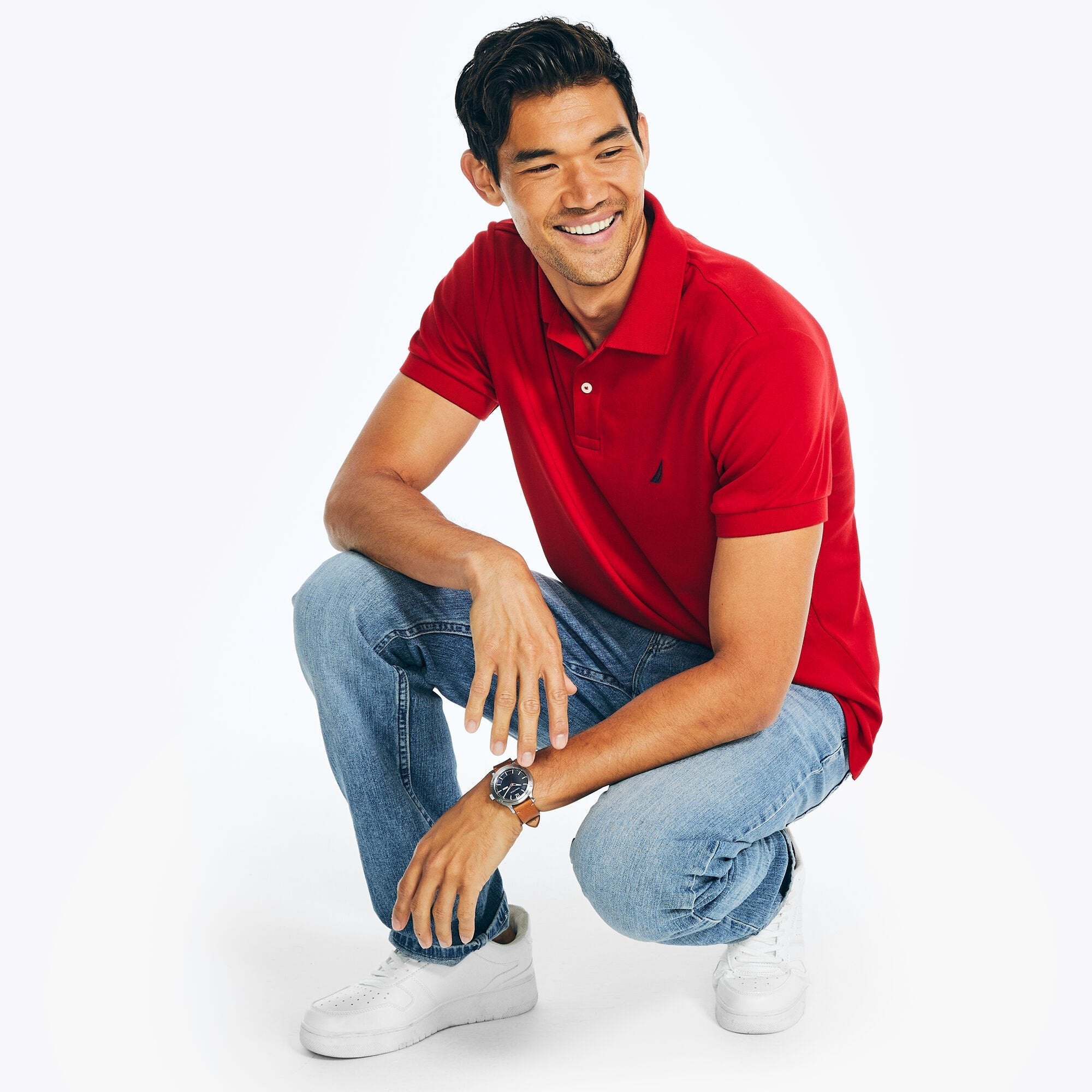 Polo de hombre de corte ajustado