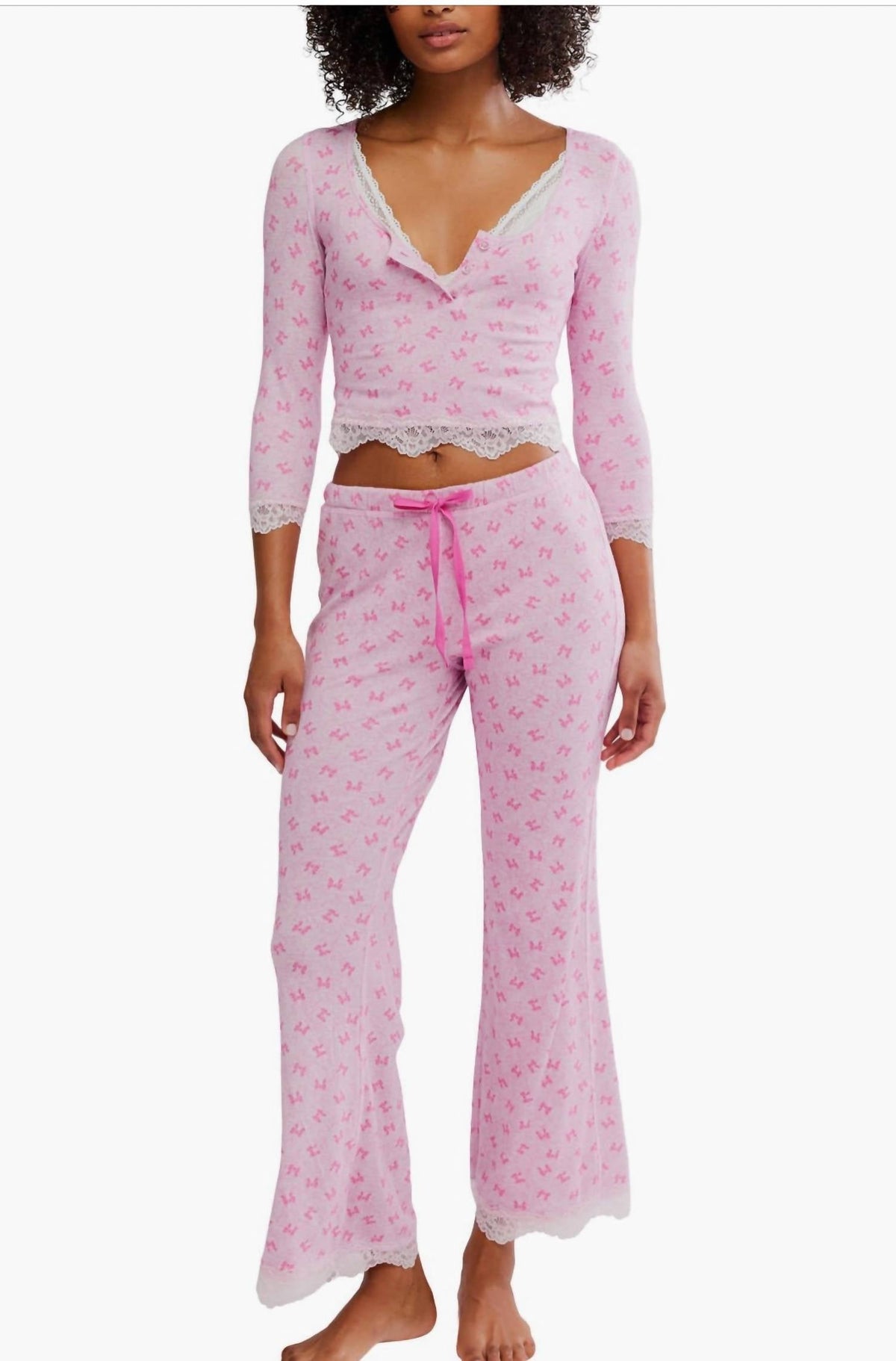 Pijama color rosado