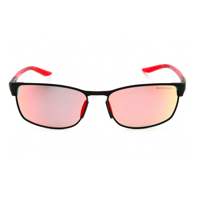 Gafas de satén color negro y rojo