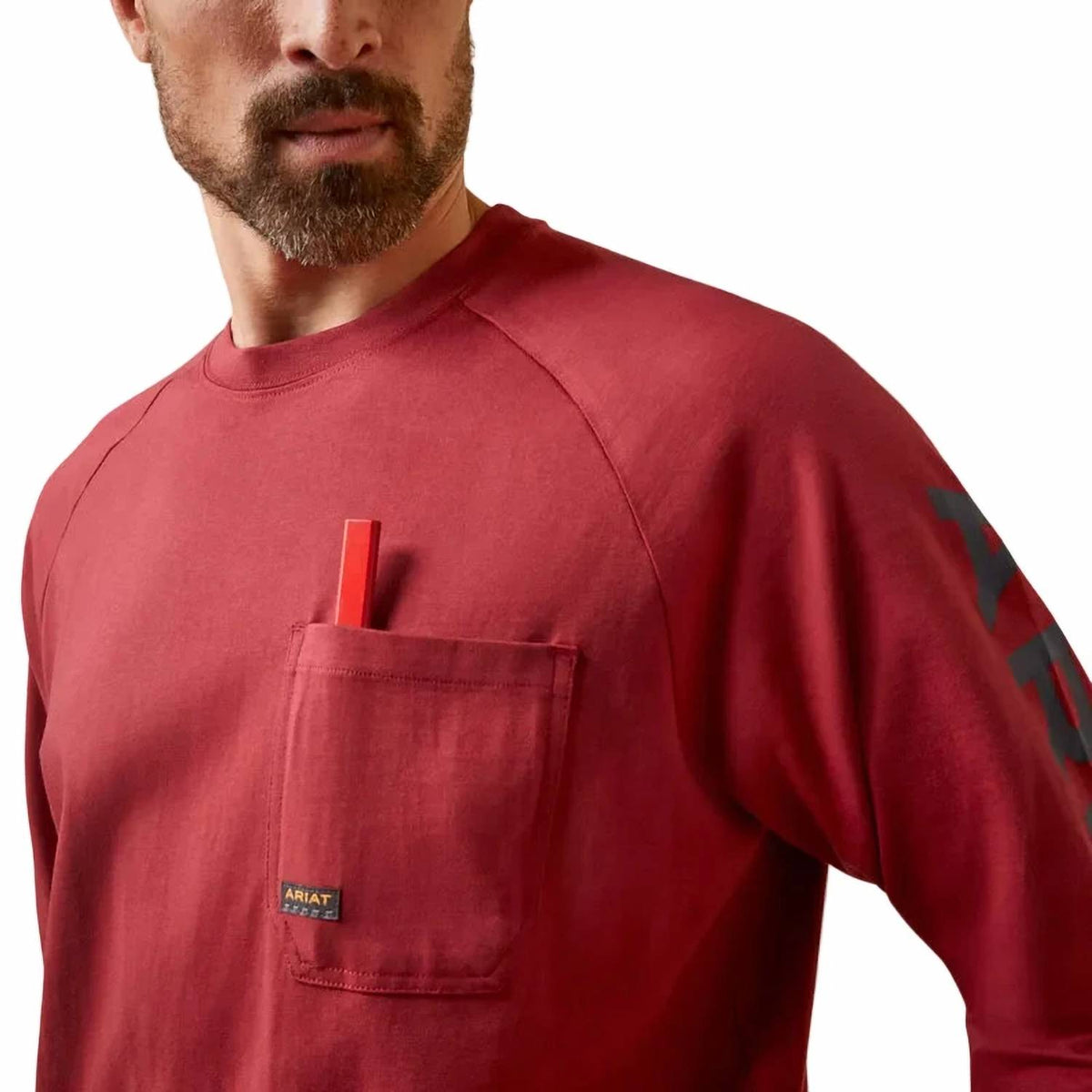 Camisa de algodón con estampado color rojo