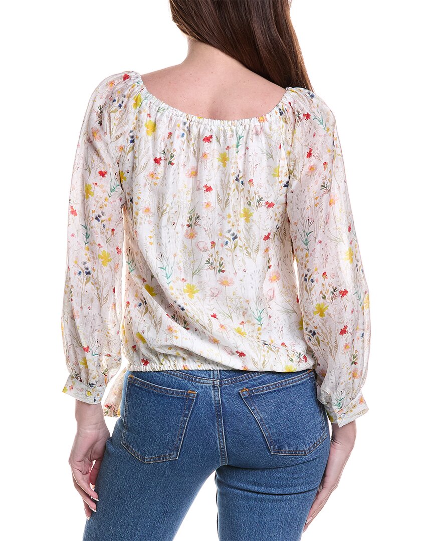 Blusa de mezcla de lino