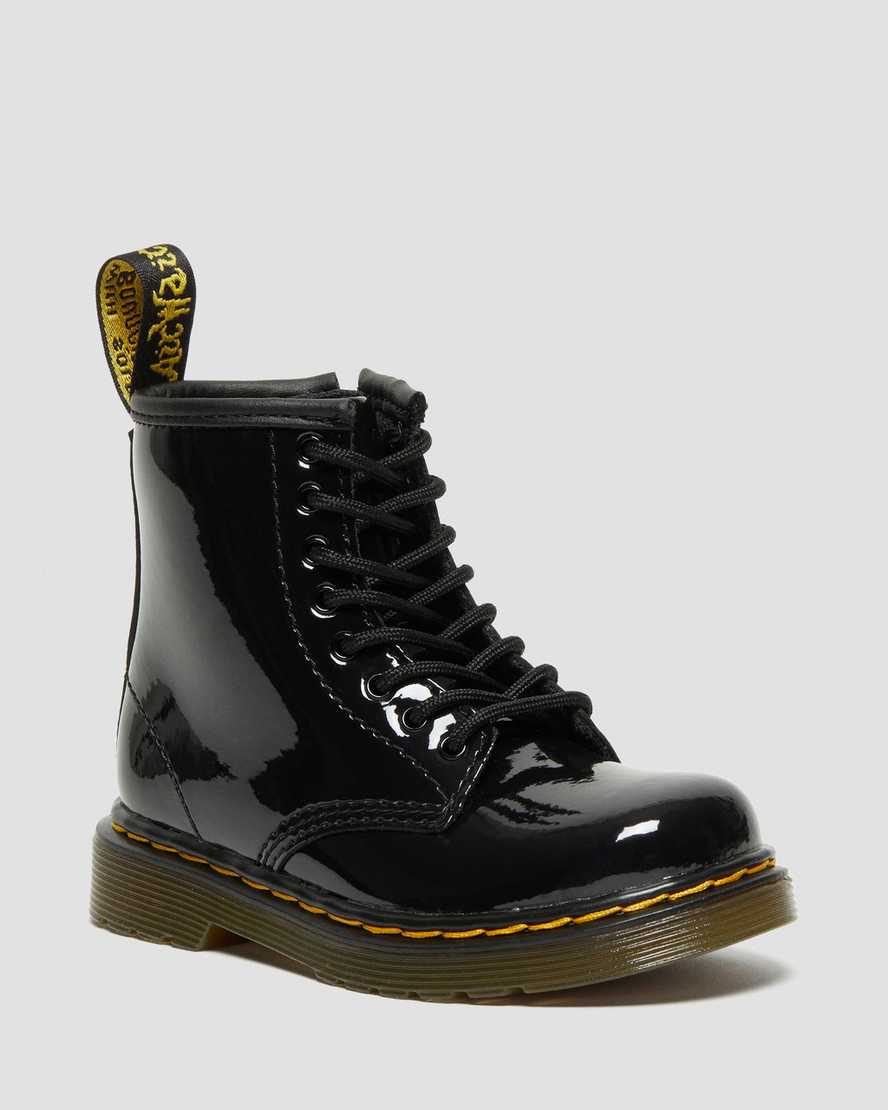 Botas infantil de cuero con cordones