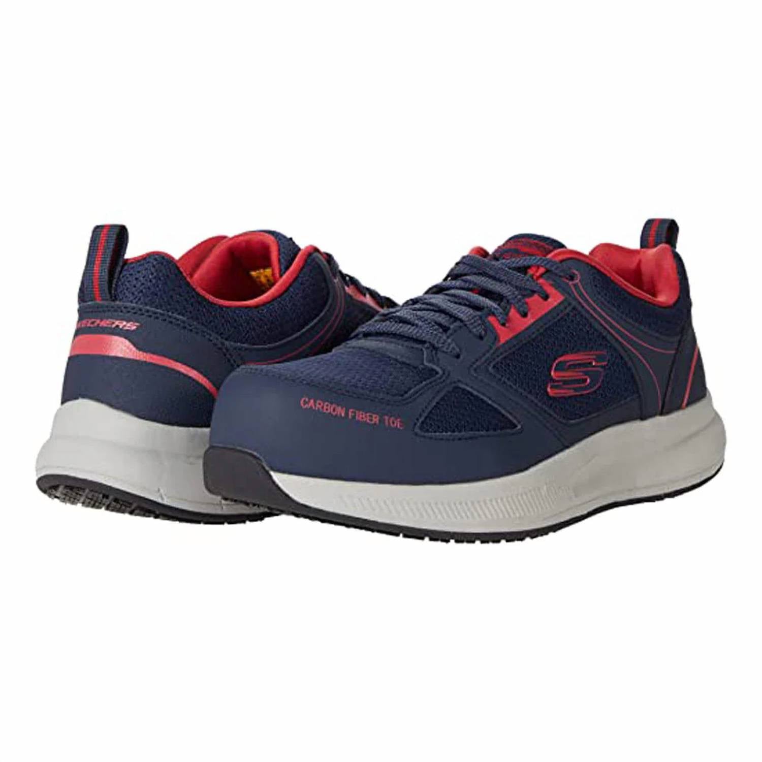 Tenis de hombre color azul marino y rojo