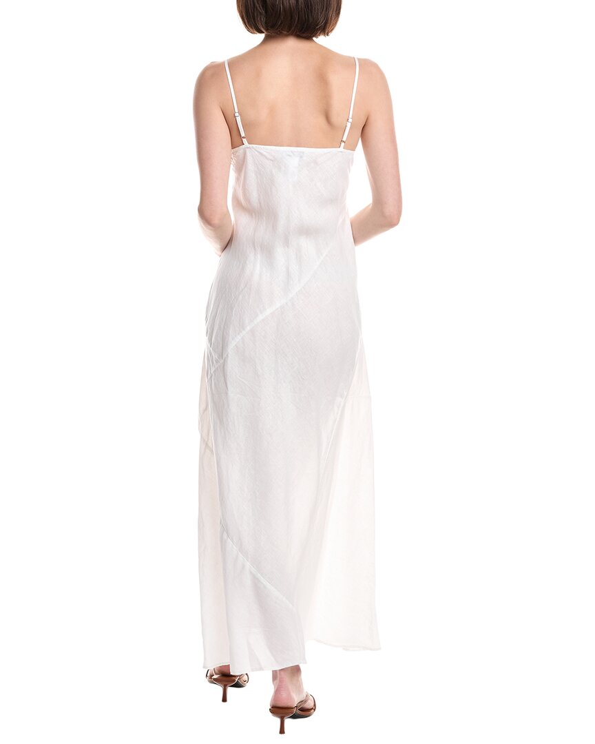 Michael Stars Vestido Midi de Lino Patchwork Cecily