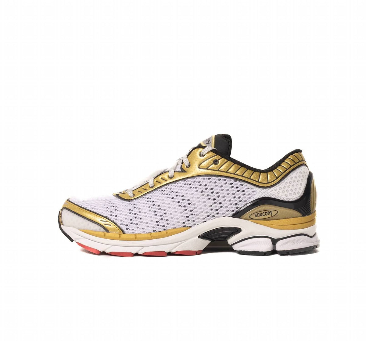 Tenis de hombre color blanco y dorado