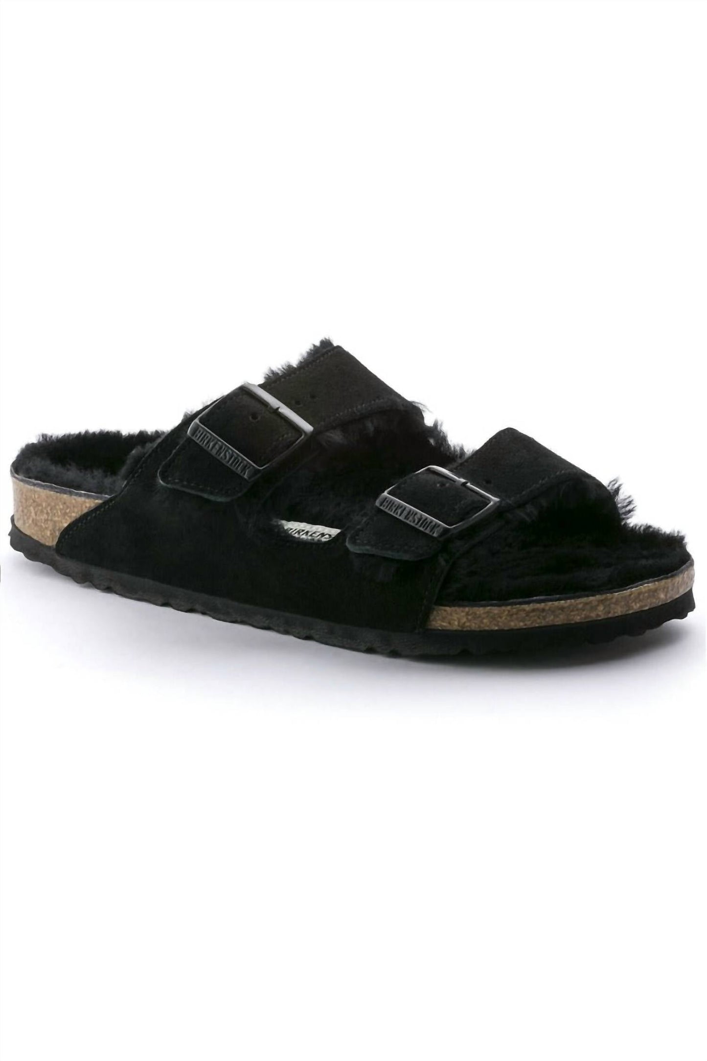 Sandalias unisex de gamuza color negro