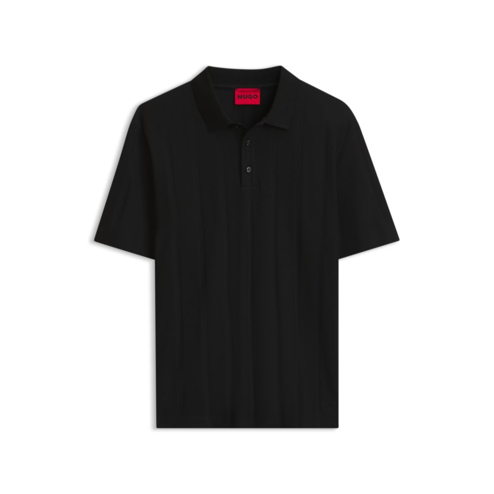 Polo de algodón de corte amplio a rayas