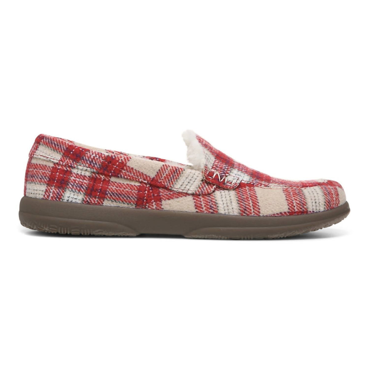 Pantuflas de mujer a cuadros
