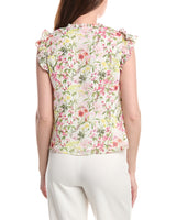 Vince Camuto Blusa Cuello Abierto Manga Volada