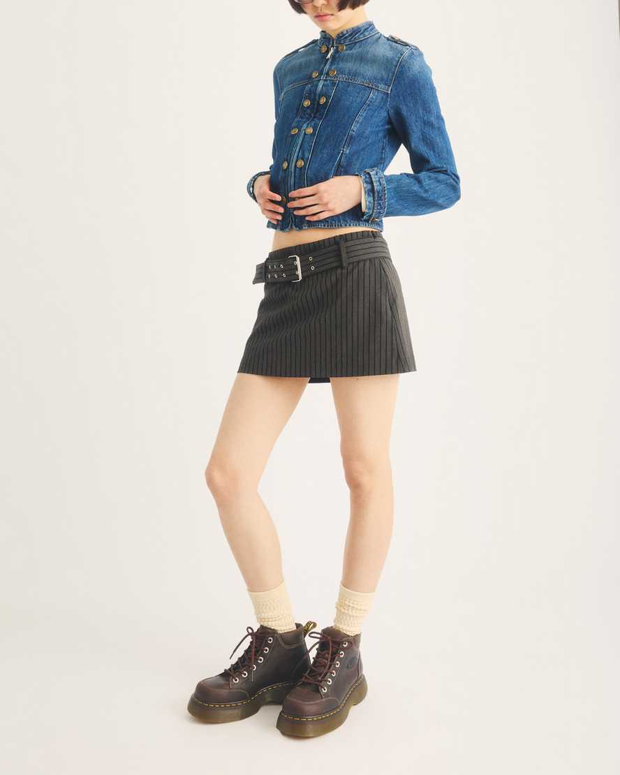Botas de cuero con cordones