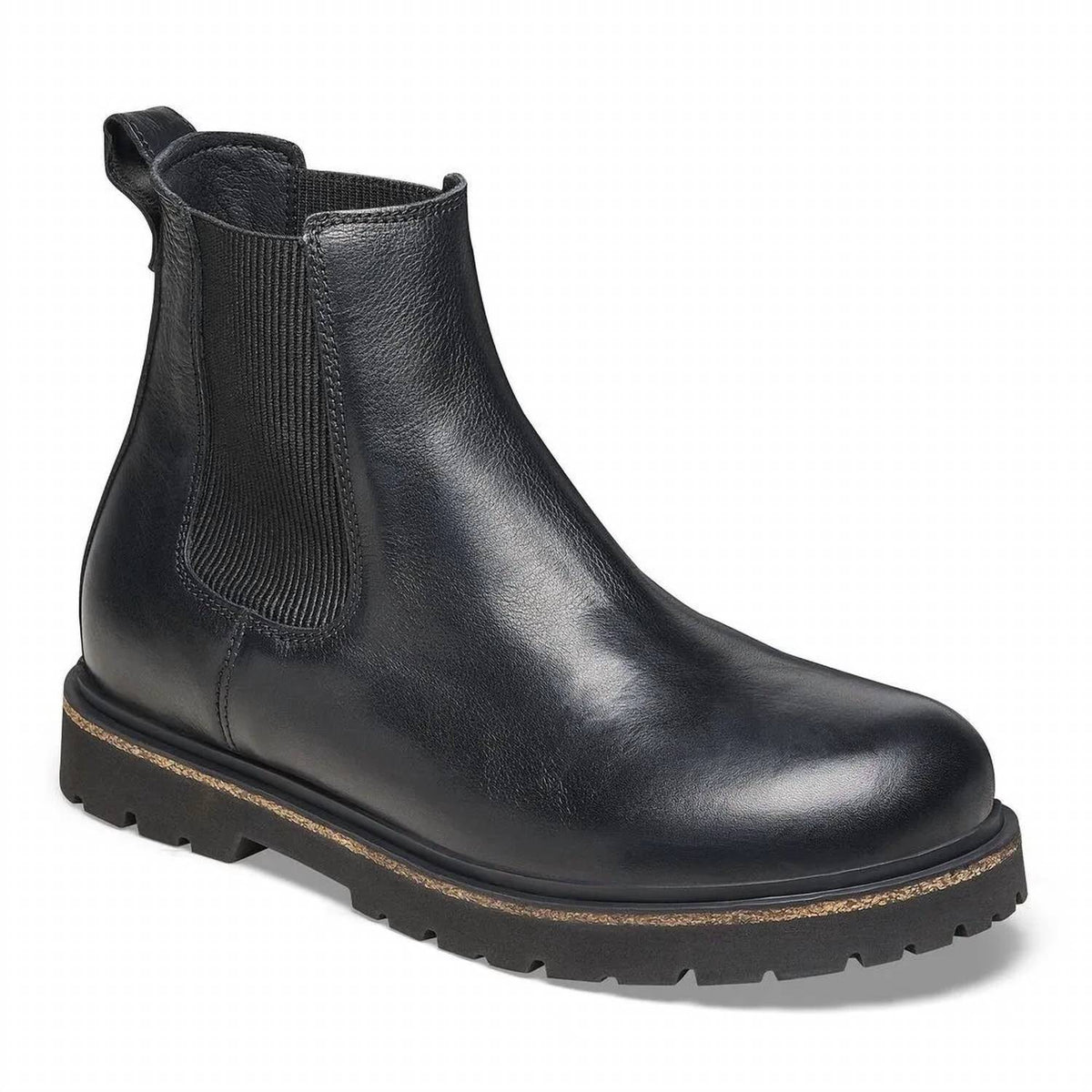 Botas de mujer de cuero sin cordones color negro