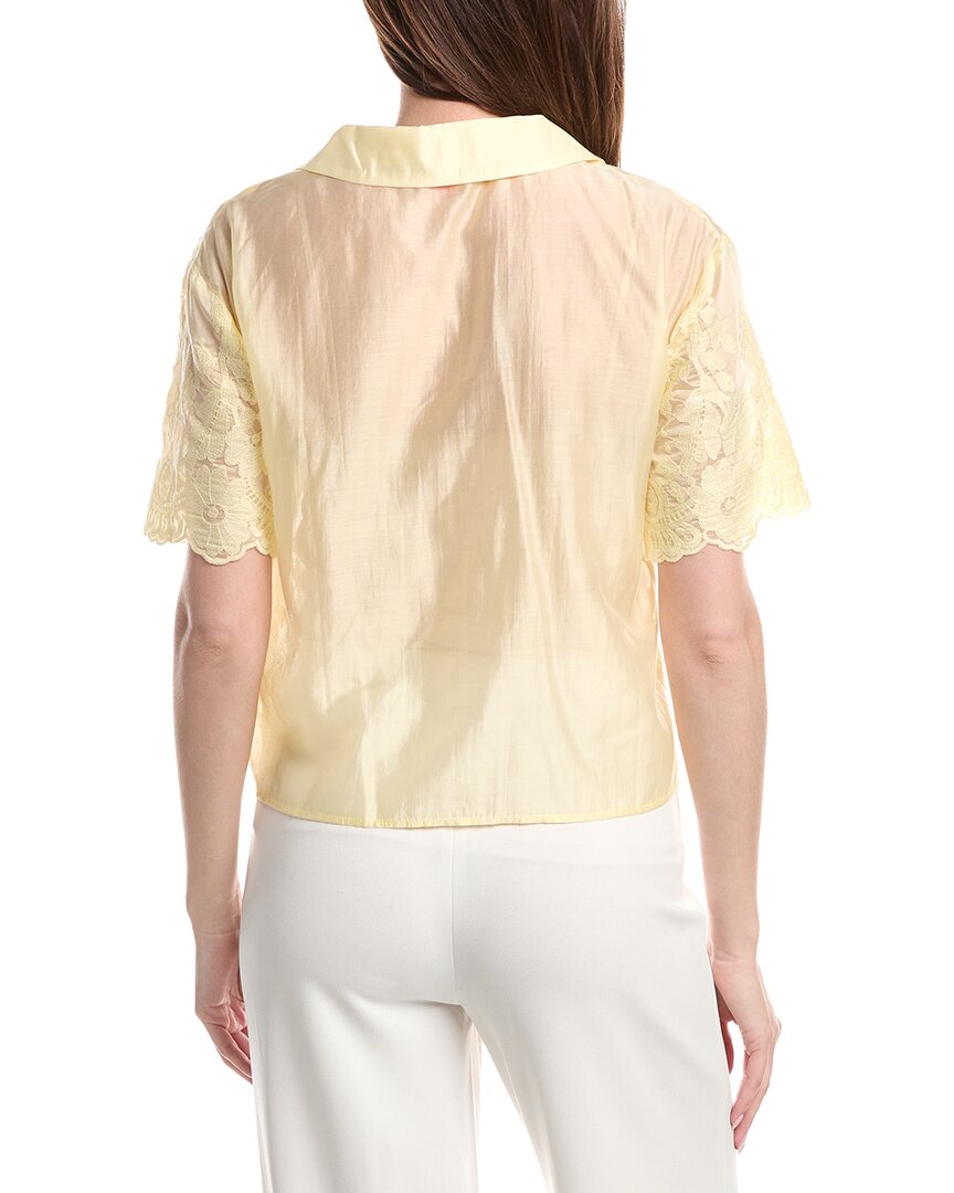 Vince Camuto Blusa con Botones al Frente Cuello Relajado
