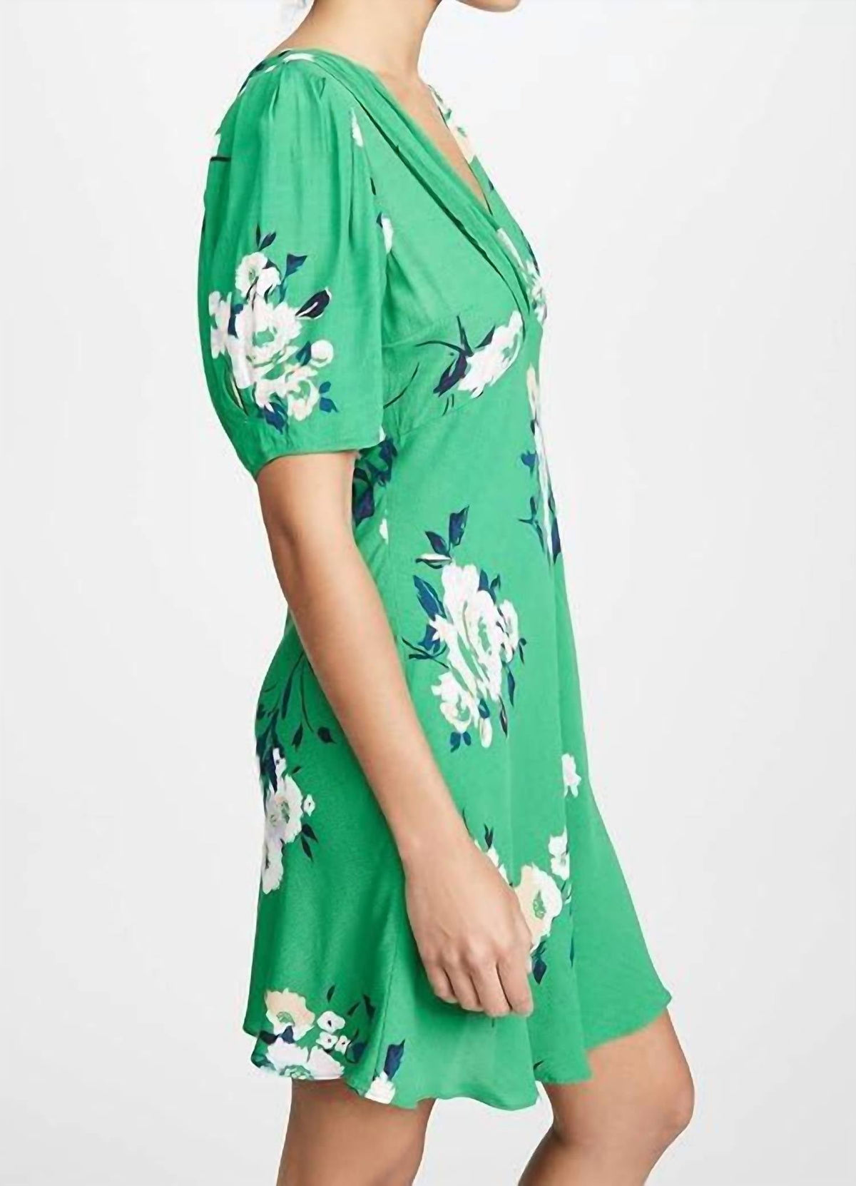 Vestido corto color verde