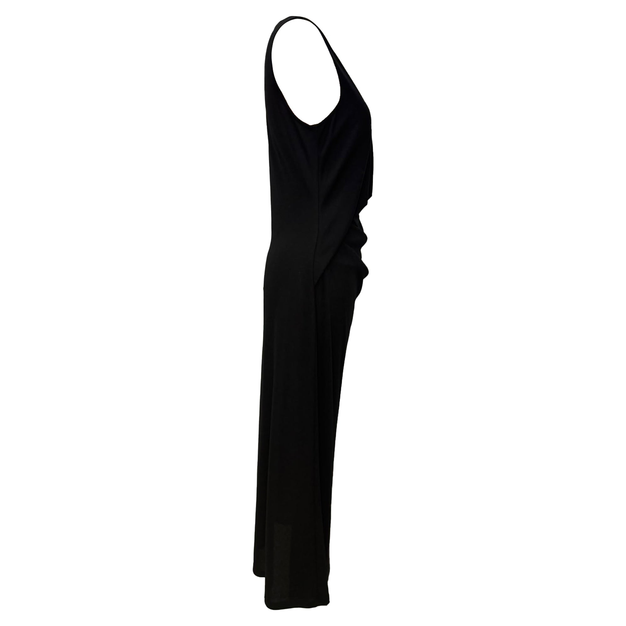 Vestido midi color negro