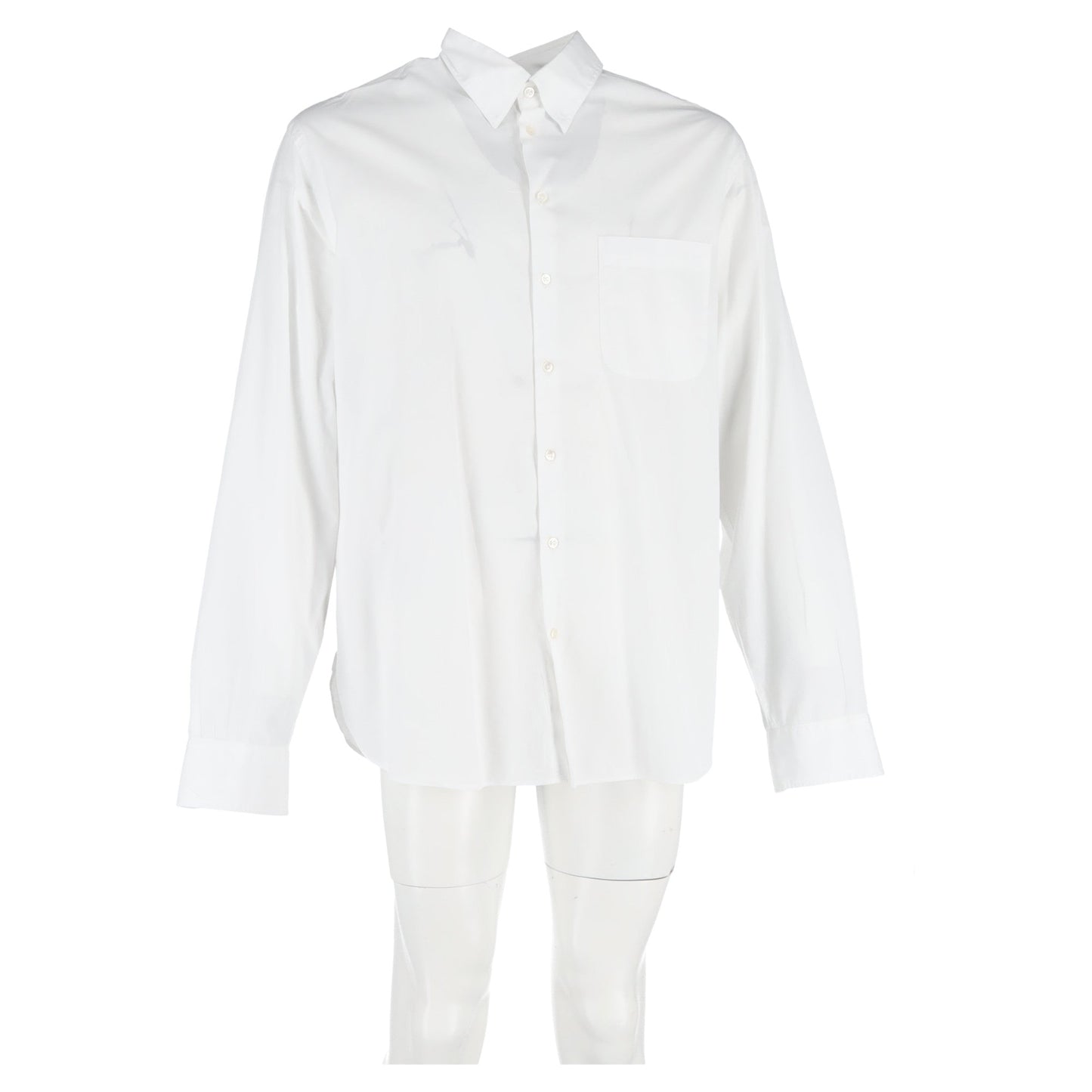 Camisa de algodón color blanco