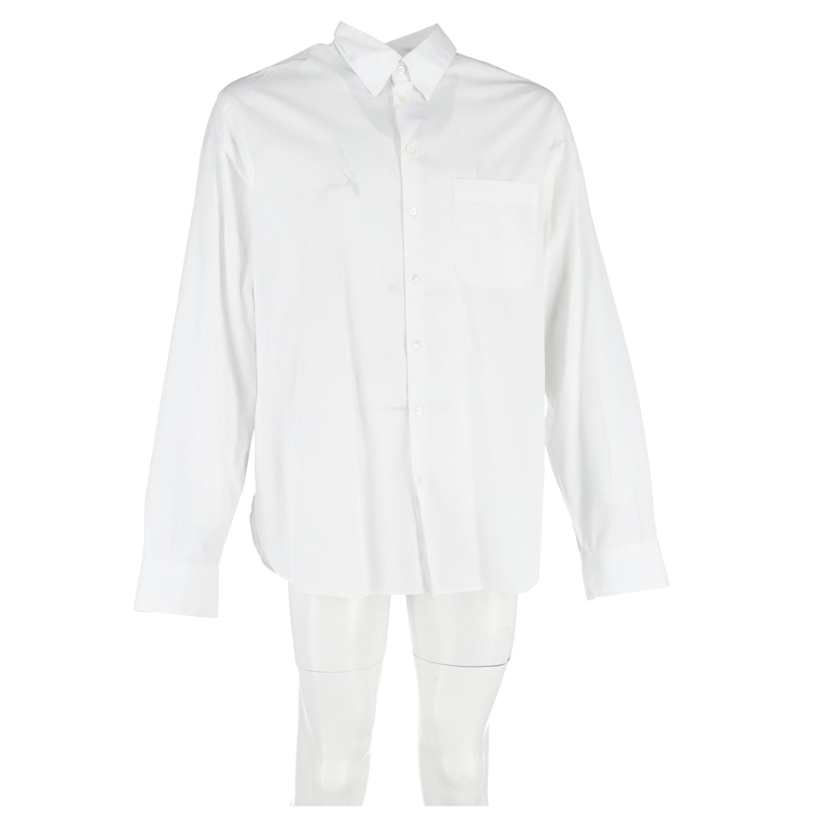 Camisa de algodón color blanco