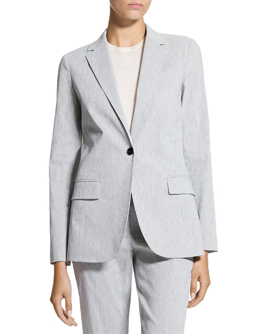 Blazer de mezcla de lino