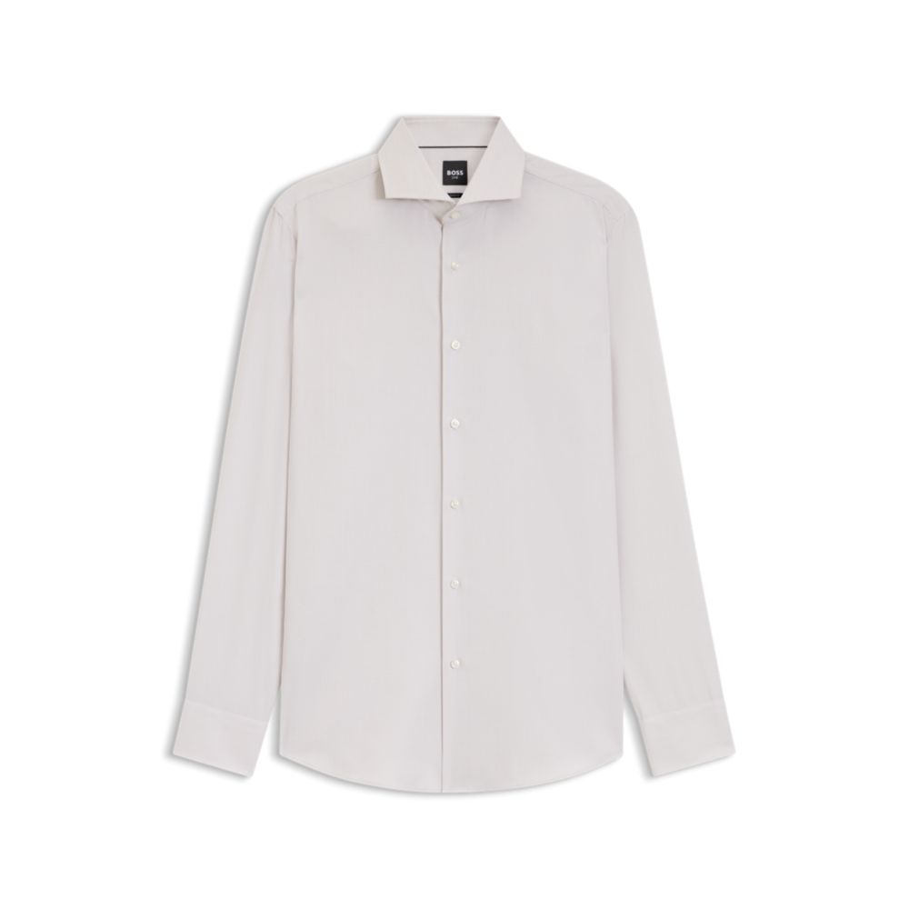 Camisa de mezcla de algodón de corte ajustado