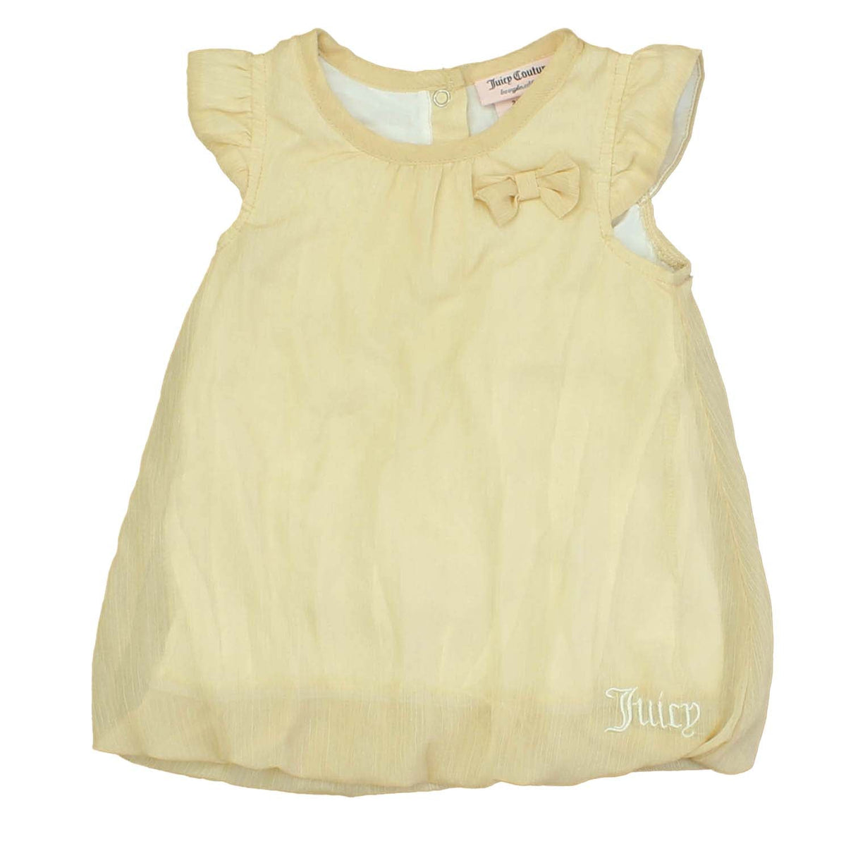 Vestido para niña color dorado