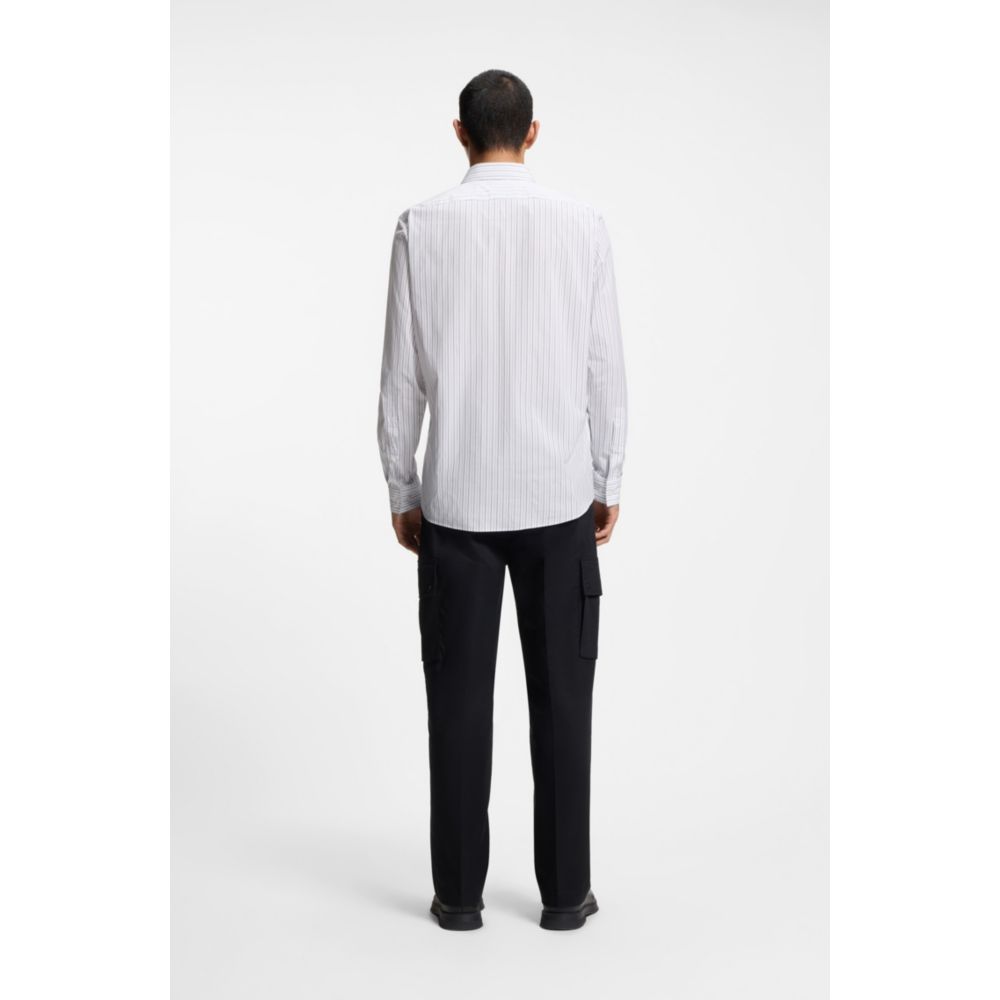 Camisa de algodón a rayas
