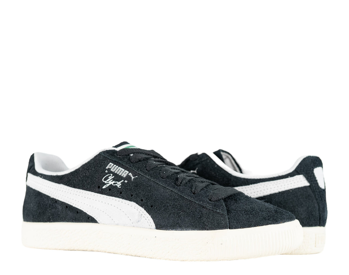Tenis de hombre de gamuza color negro y marfil