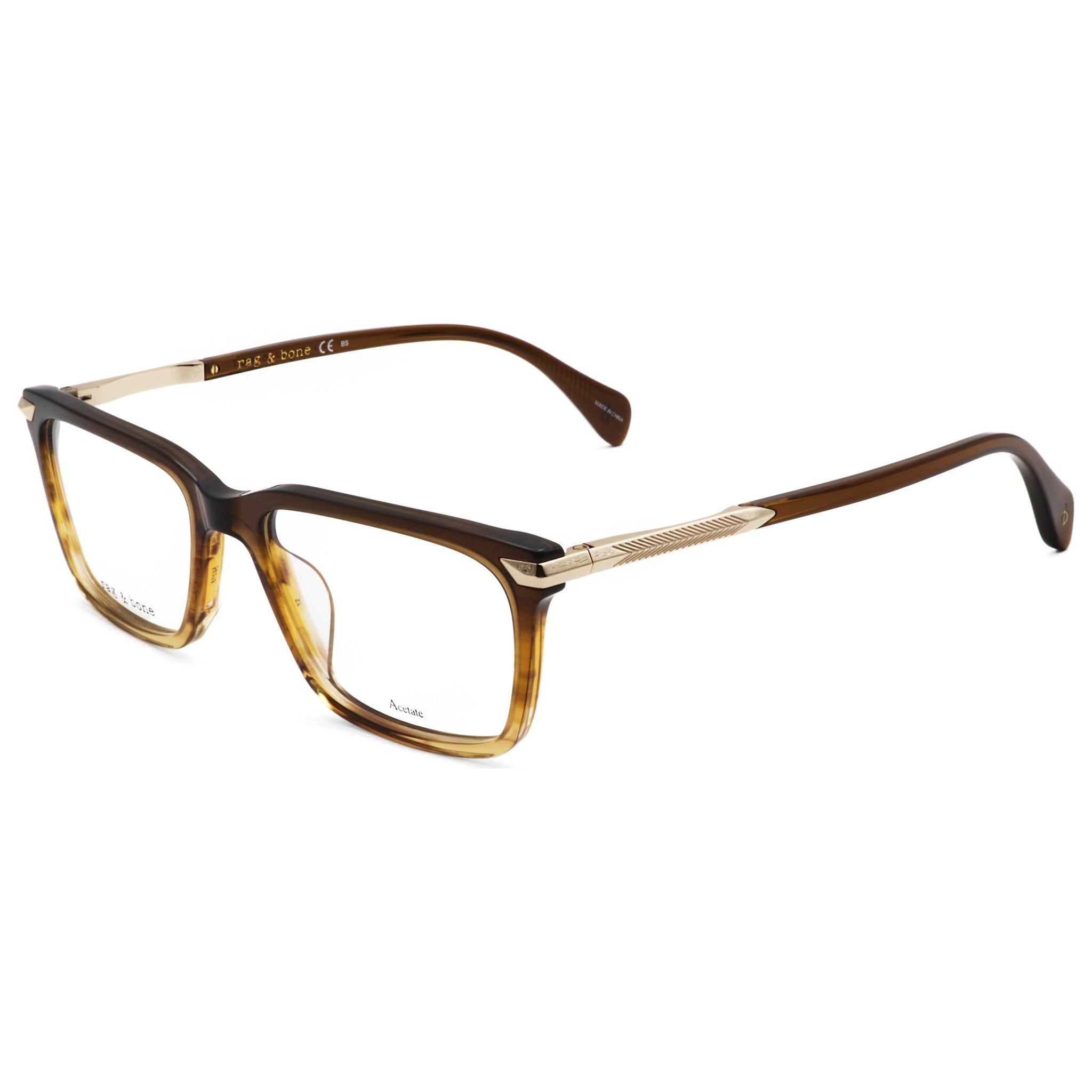 Montura para gafas de hombre 54 mm color café