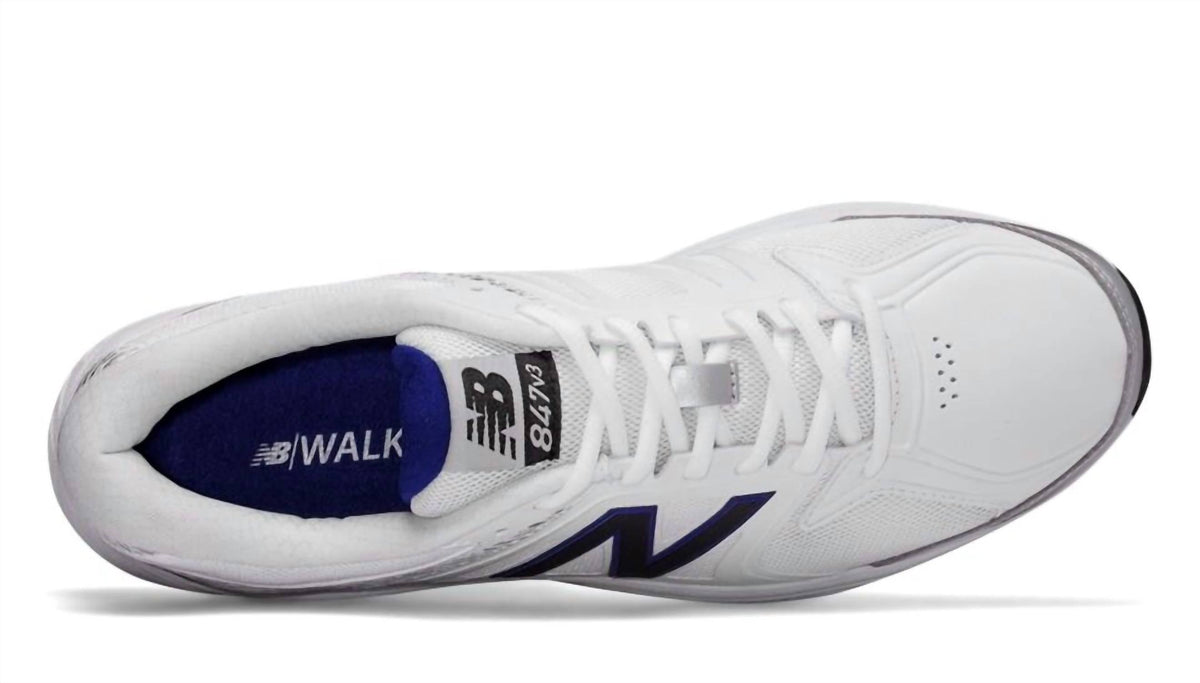 Zapatos de hombre color blanco y azul y gris