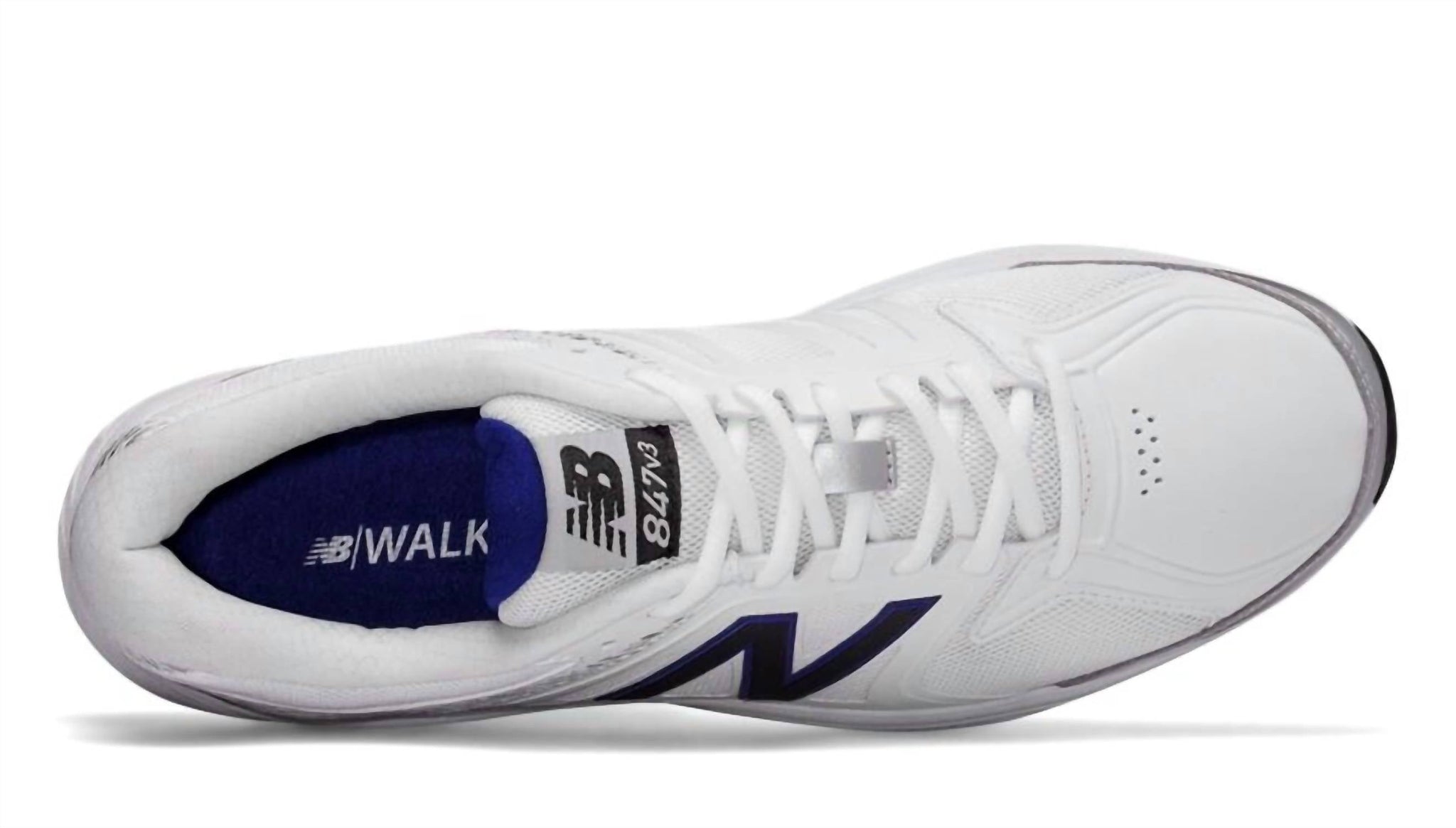 Zapatos de hombre color blanco y azul y gris