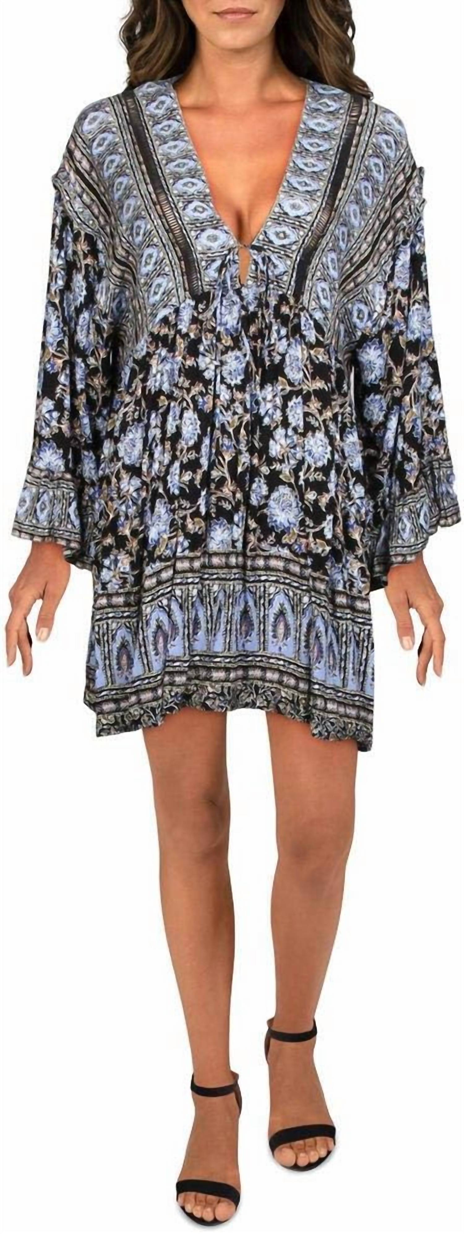 Vestido con estampado color negro