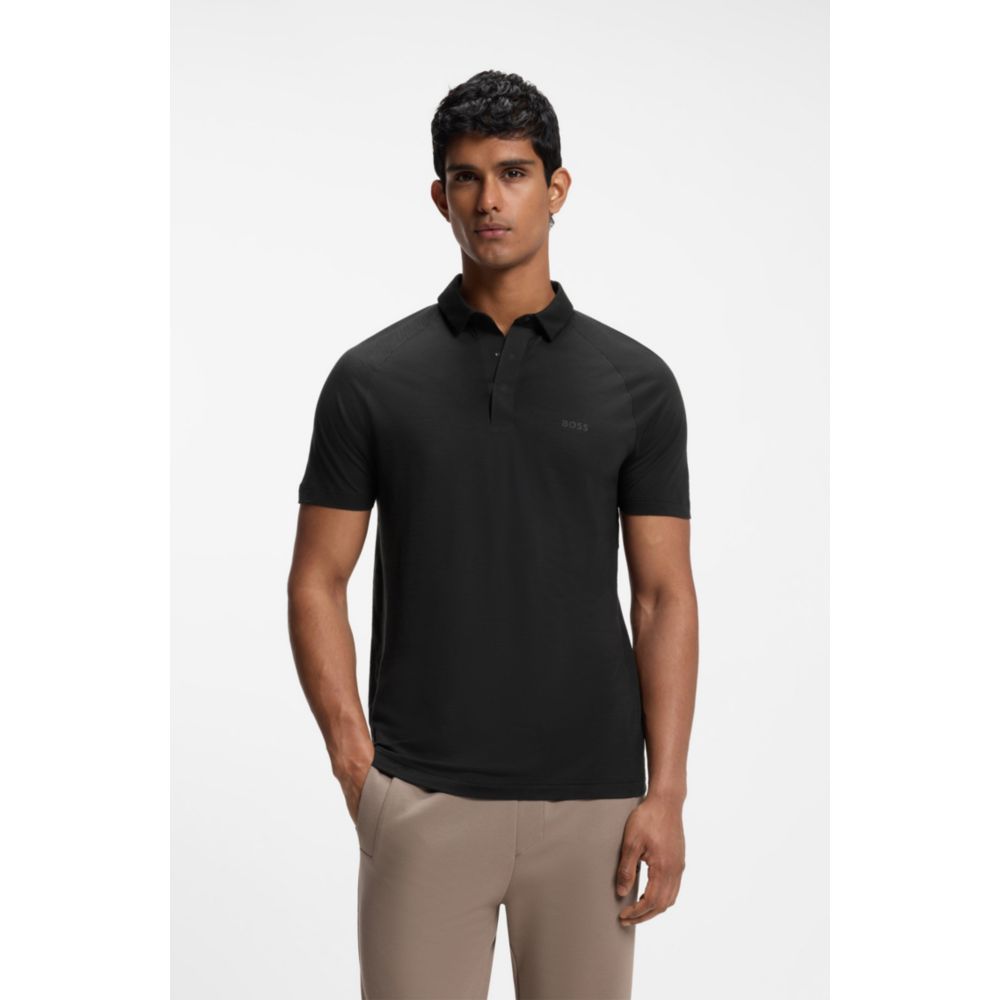 Polo de mezcla de lana de corte ajustado