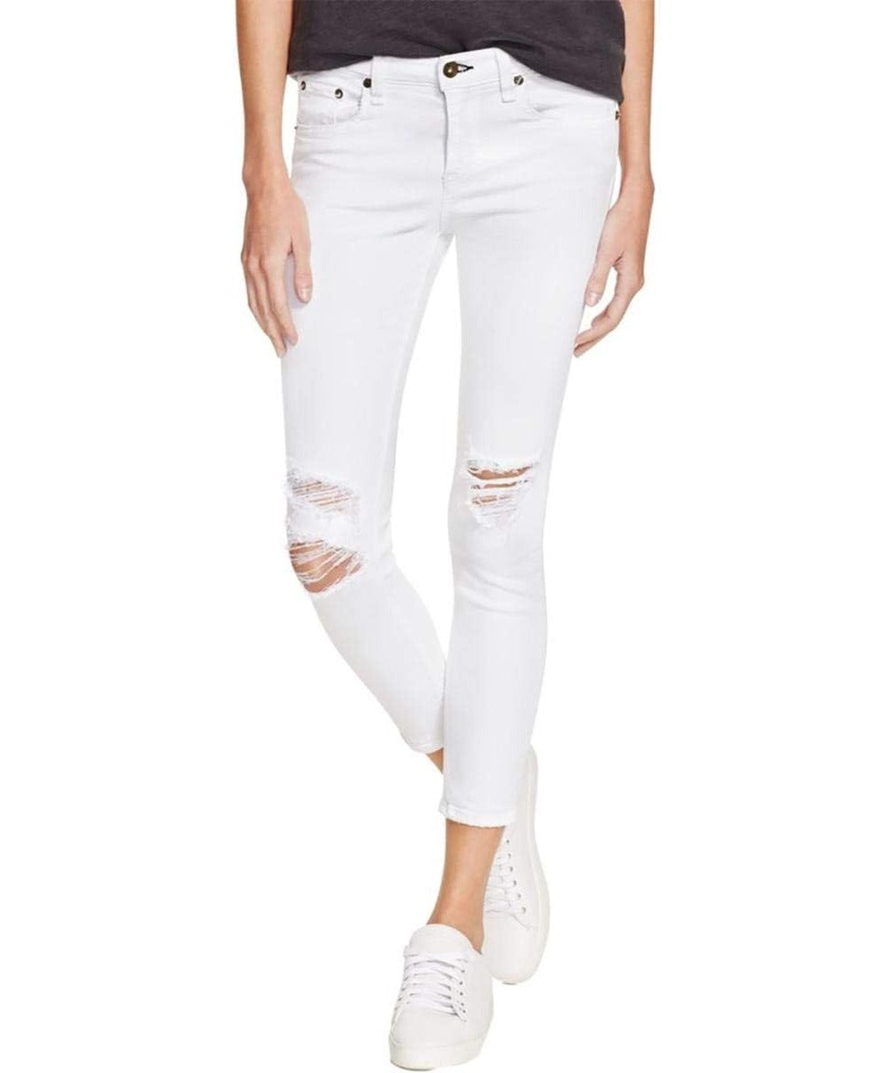 Jean color blanco