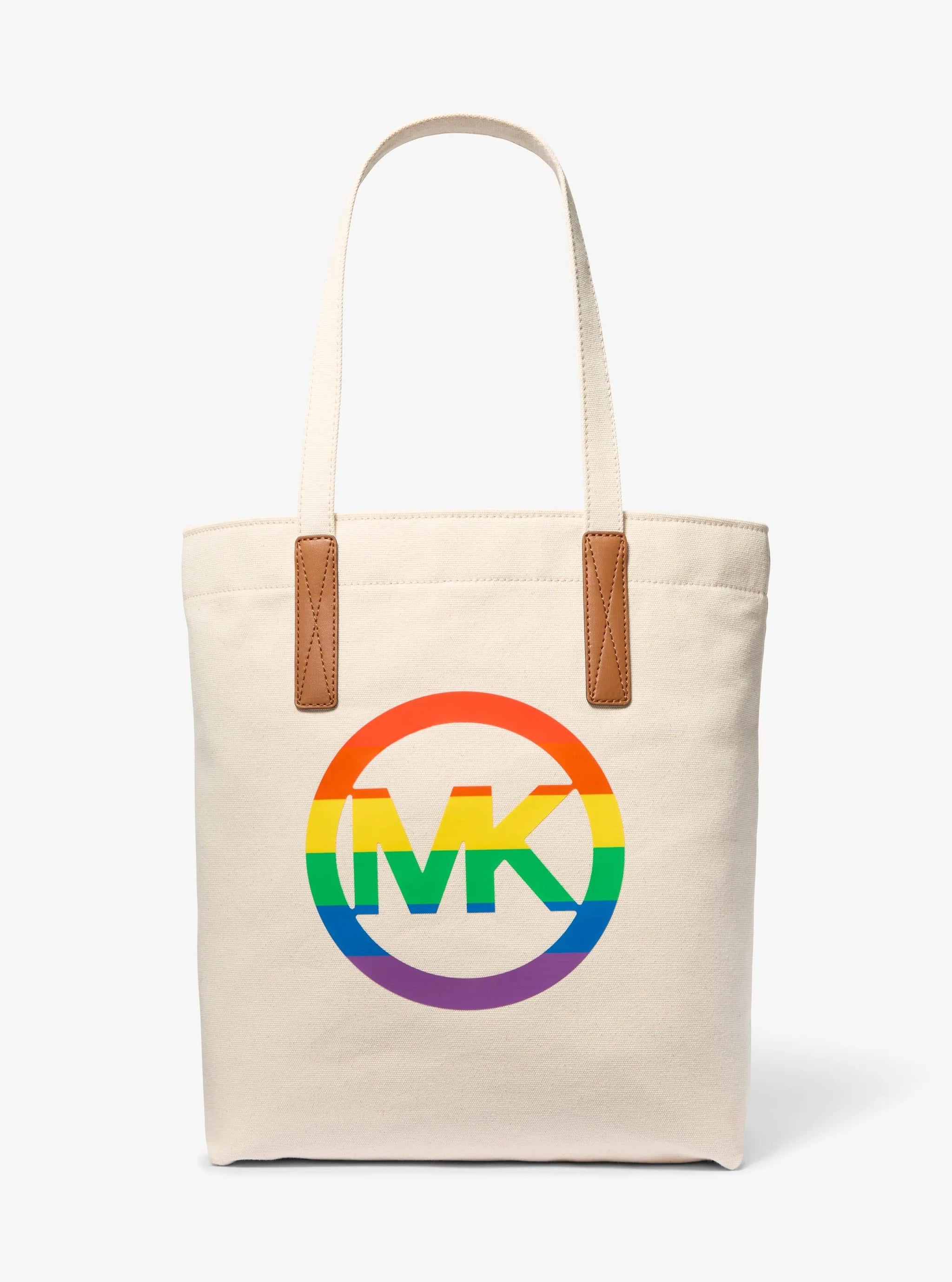 Bolso tote de algodón multicolor