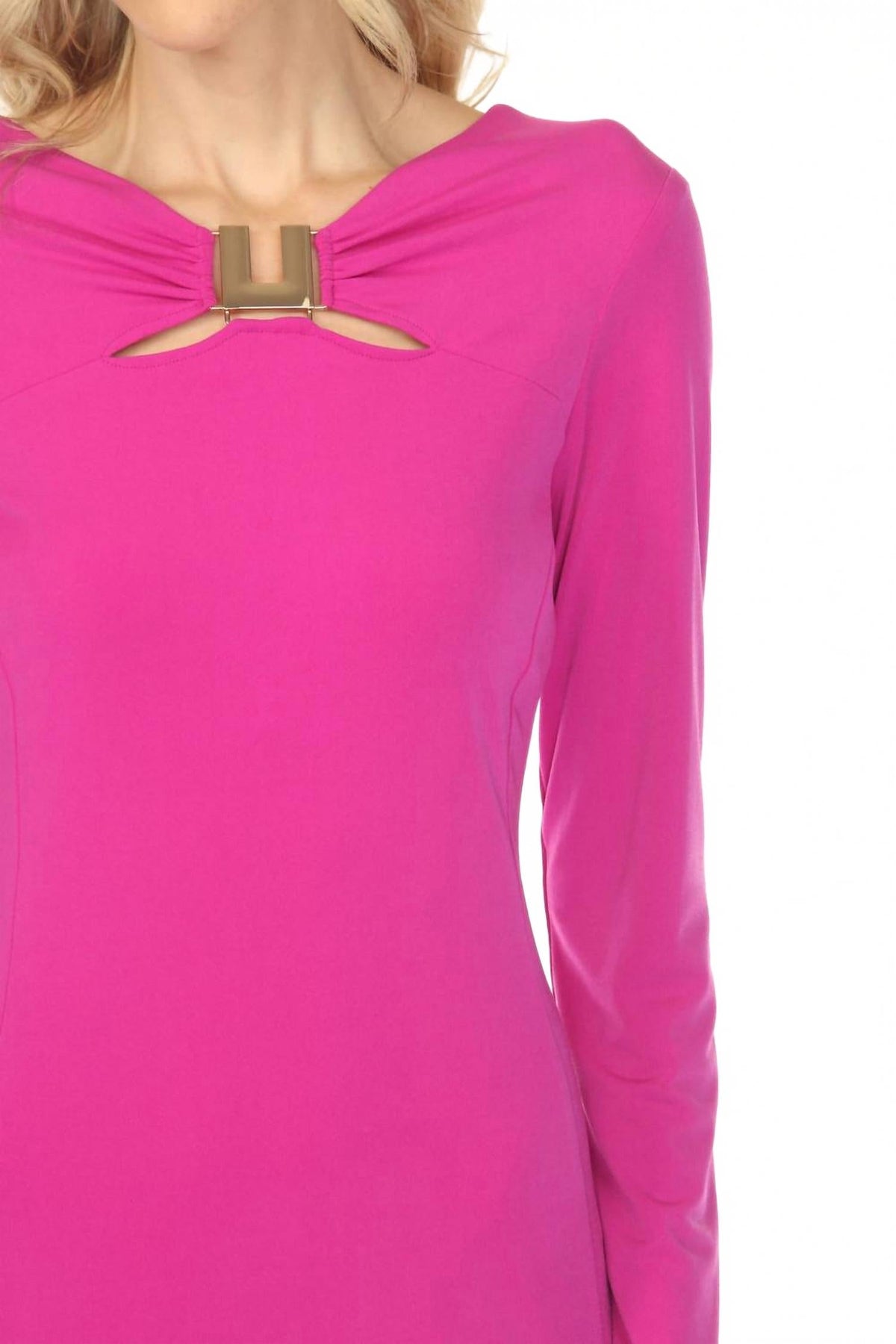 Vestido midi color violeta