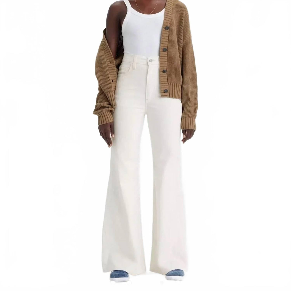 Jean color blanco y crema