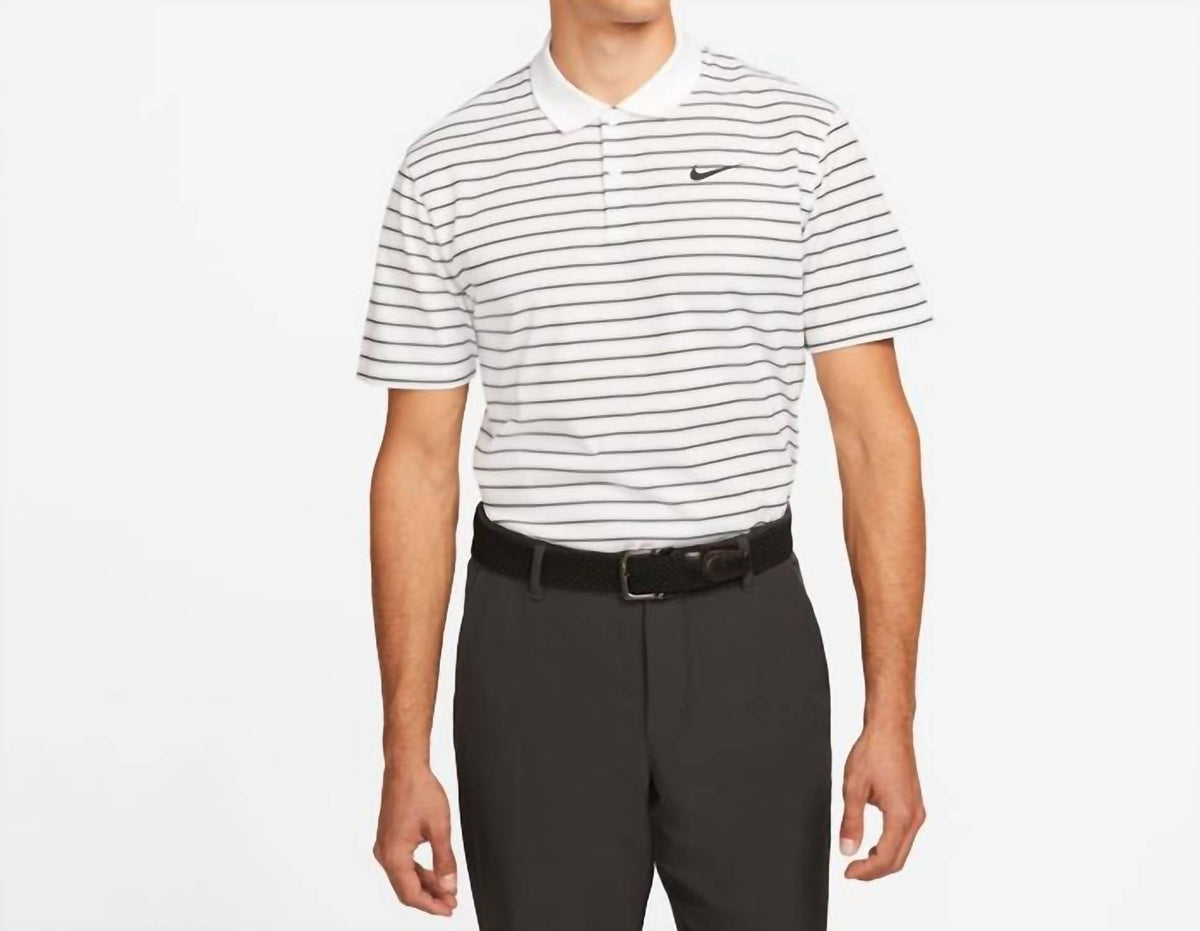 Polo de hombre a rayas color negro y blanco