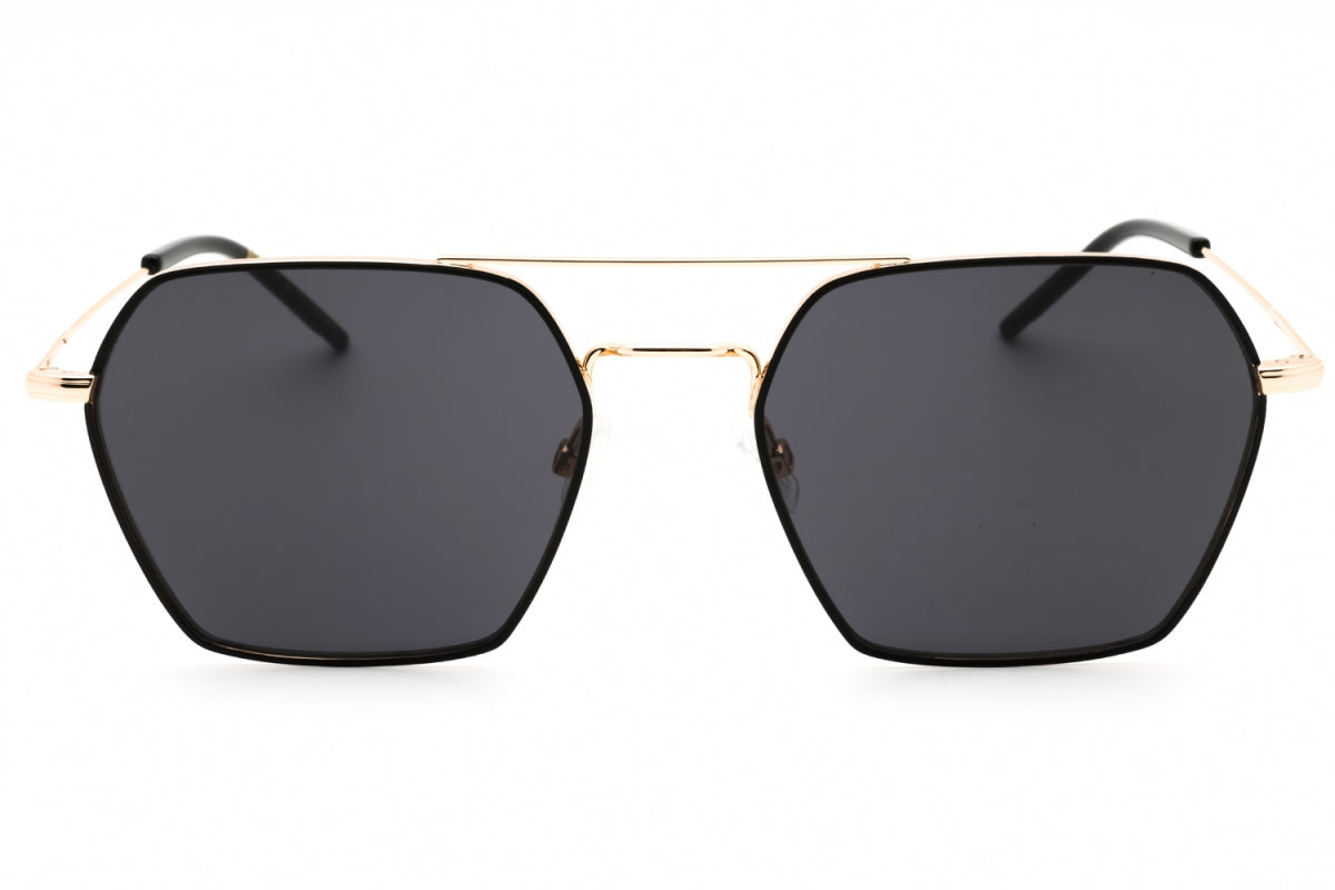 Gafas color negro y gris y dorado