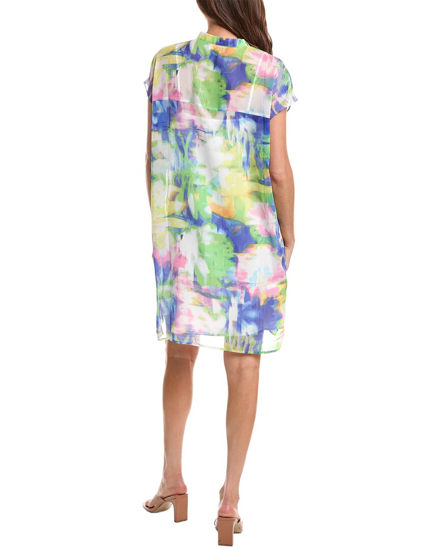 Vestido con cuello en V con estampado