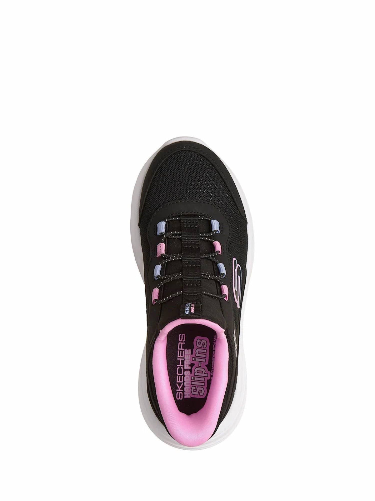 Tenis para niña sin cordones color negro
