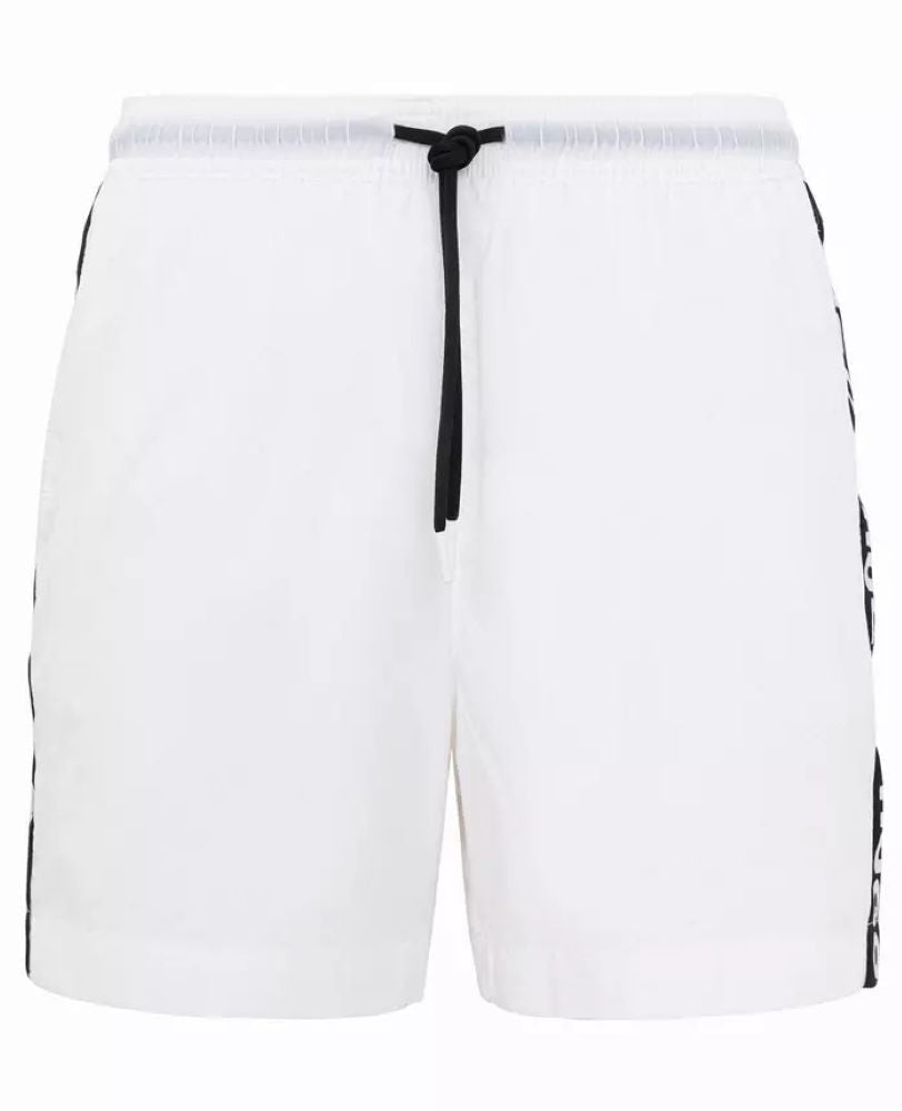 Pantaloneta de baño de hombre color blanco