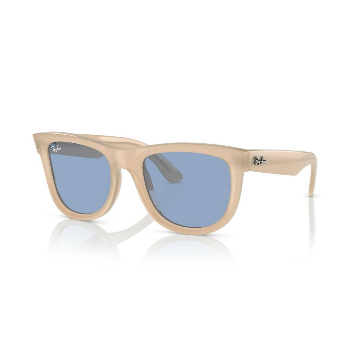 Gafas de sol unisex color azul claro y beige