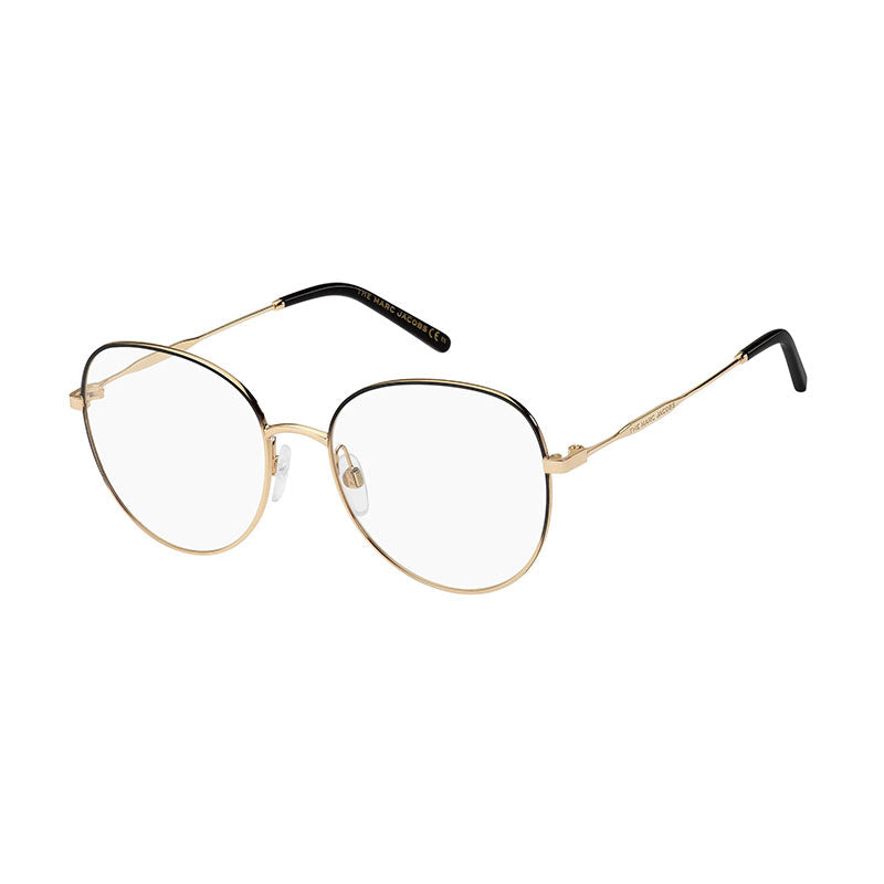 Gafas 54 mm color negro y dorado