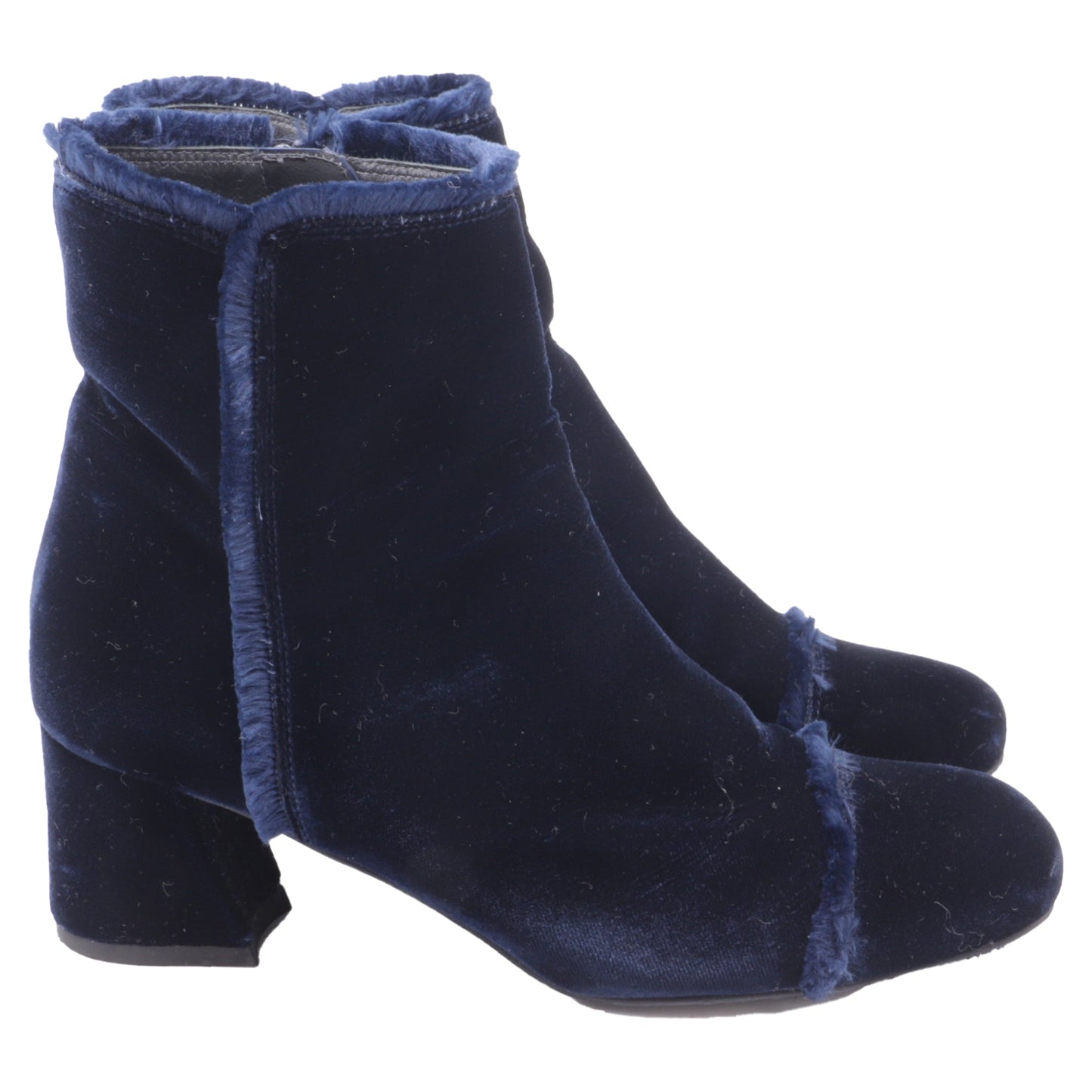 Botas de terciopelo color azul