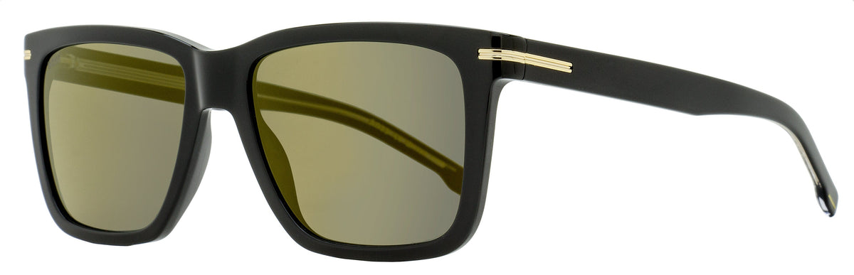Gafas de sol de hombre 55 mm color negro y dorado