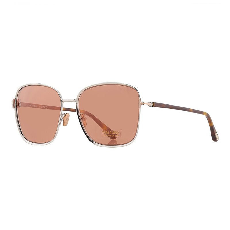Gafas color oro rosa y café